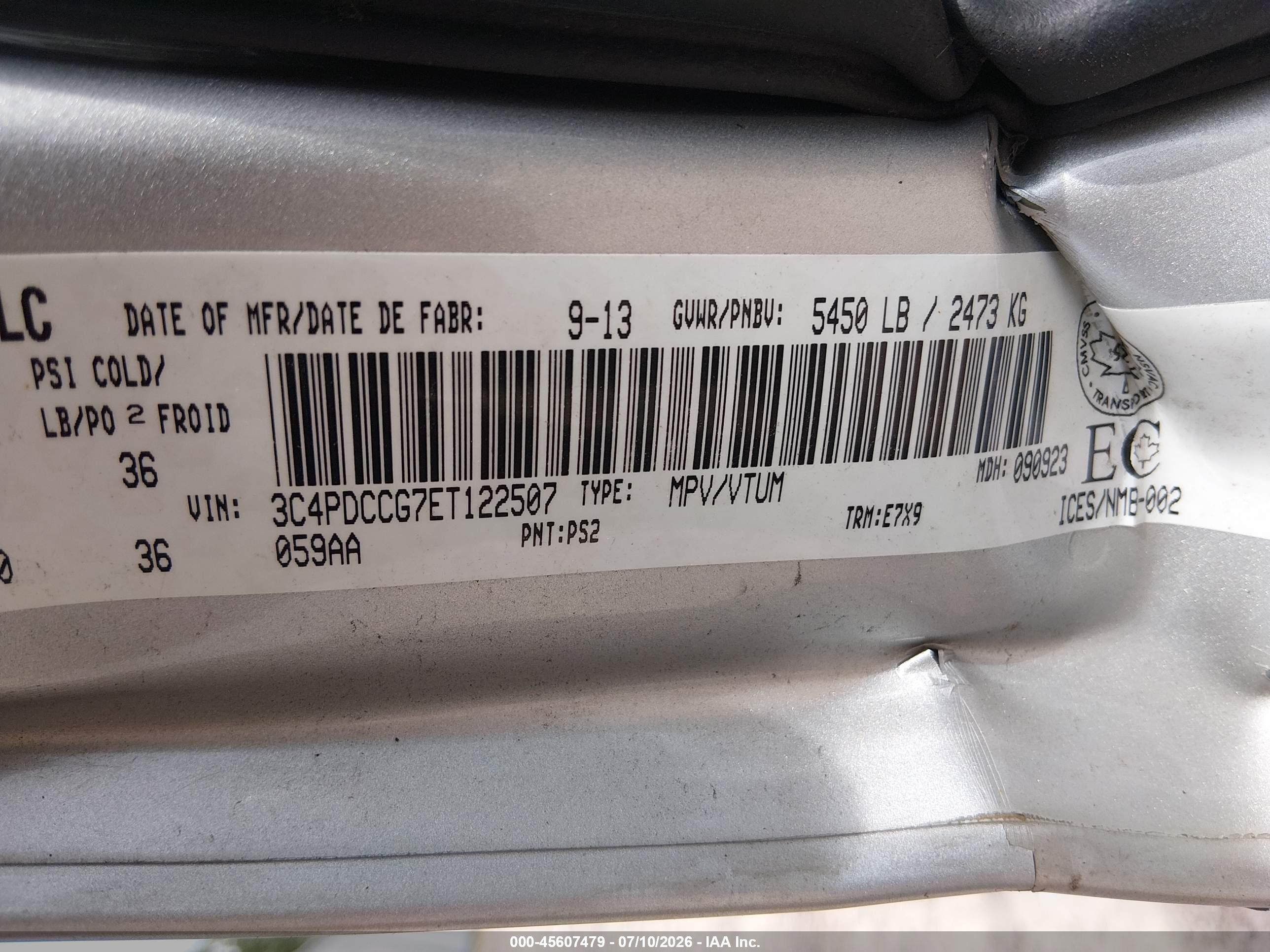 2014 Dodge Journey Sxt Silver vin: 3C4PDCCG7ET122507