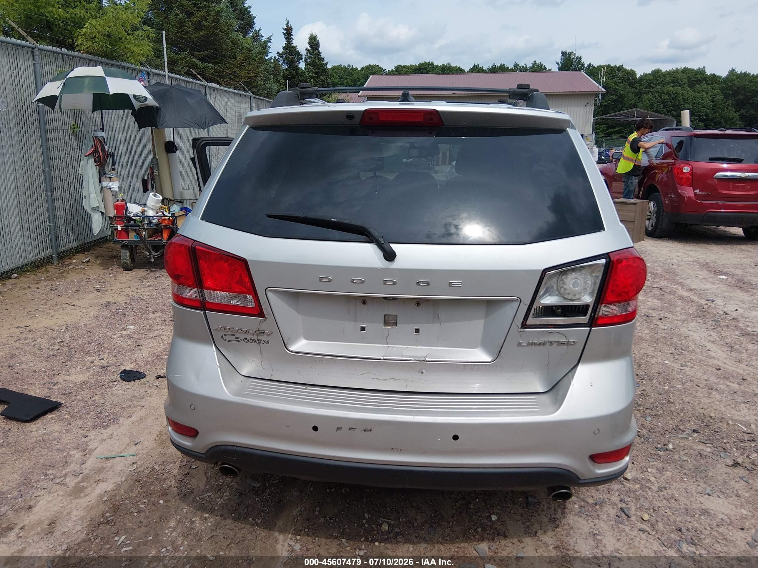 2014 Dodge Journey Sxt Silver vin: 3C4PDCCG7ET122507