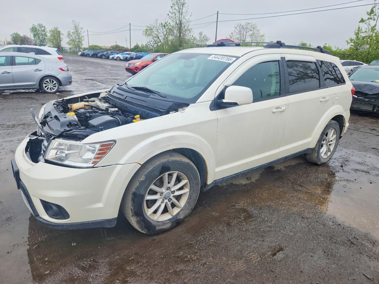 2015 Dodge Journey Sxt Белый vin: 3C4PDCCG7FT652526