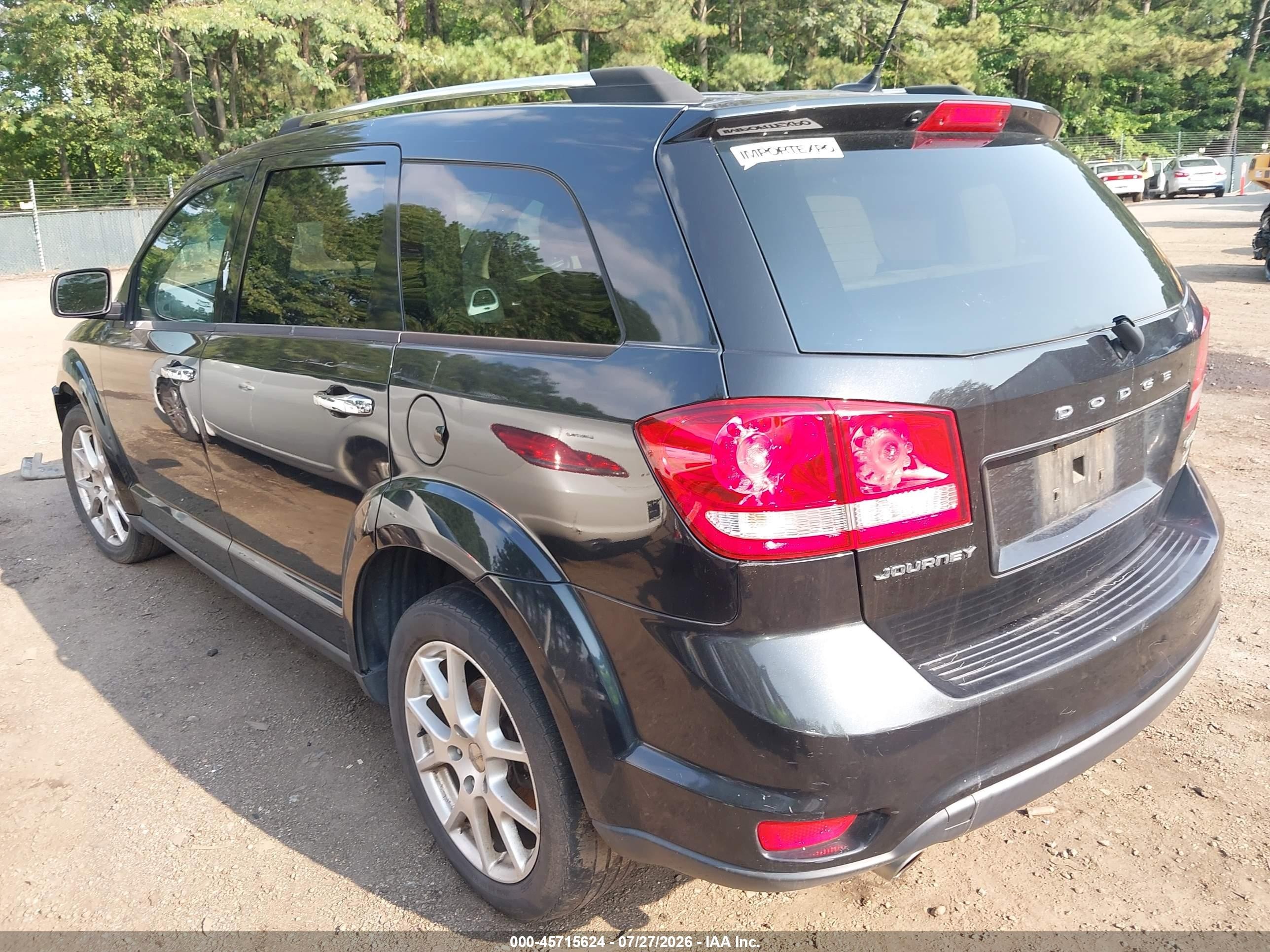 2012 Dodge Journey Crew Black vin: 3C4PDCDG0CT165193