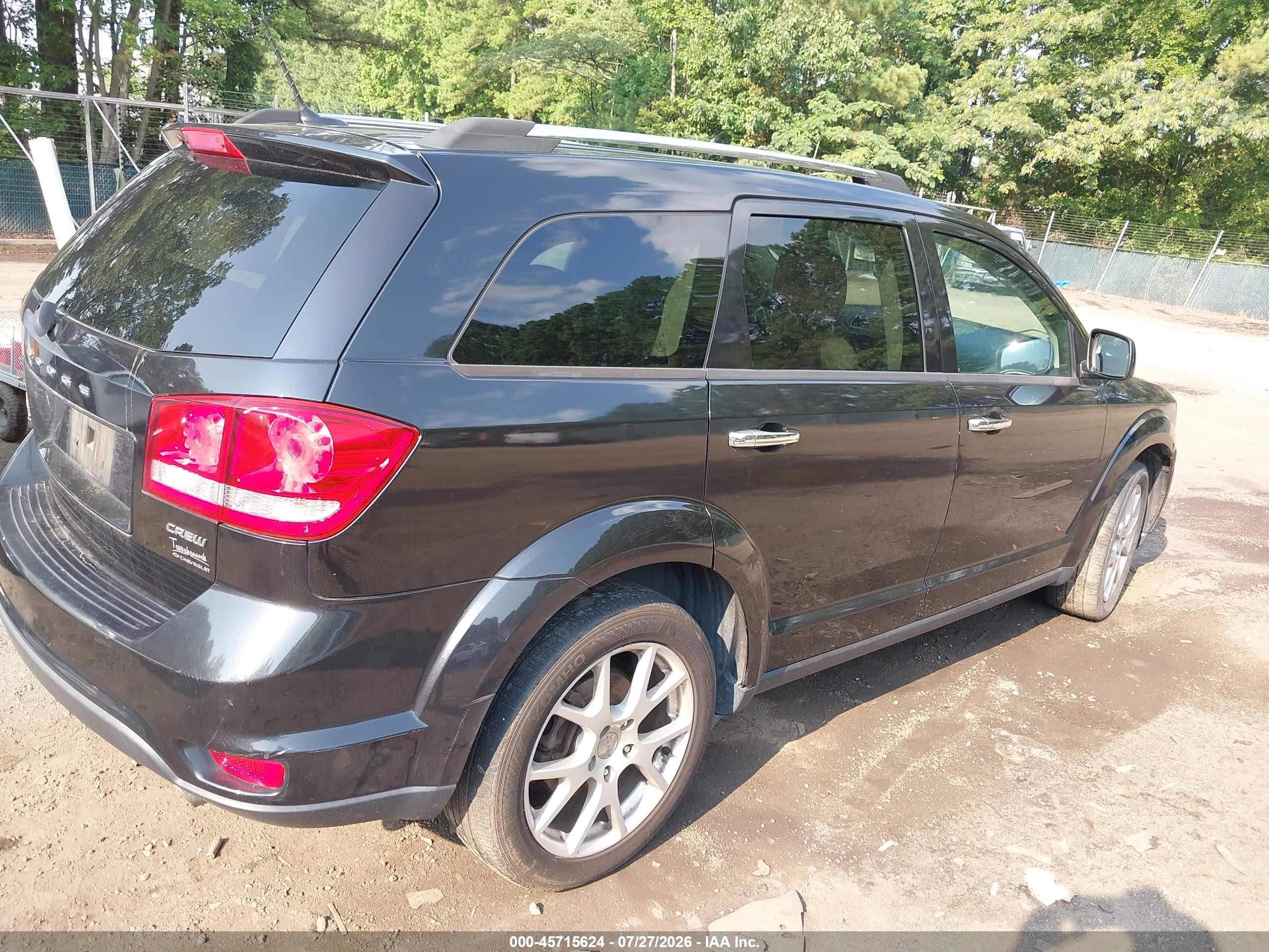 2012 Dodge Journey Crew Black vin: 3C4PDCDG0CT165193