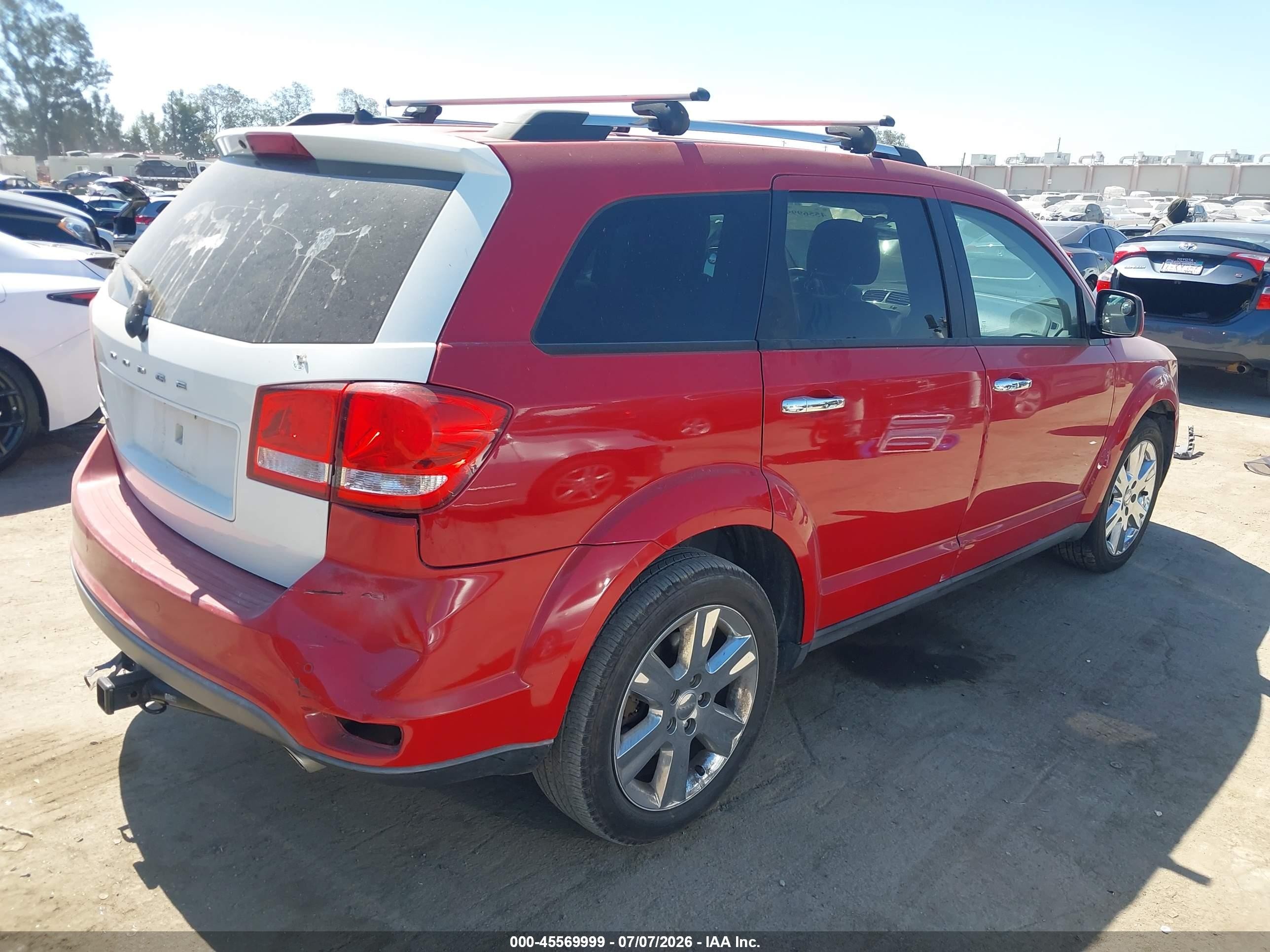 2013 Dodge Journey Crew Red vin: 3C4PDCDG0DT682687