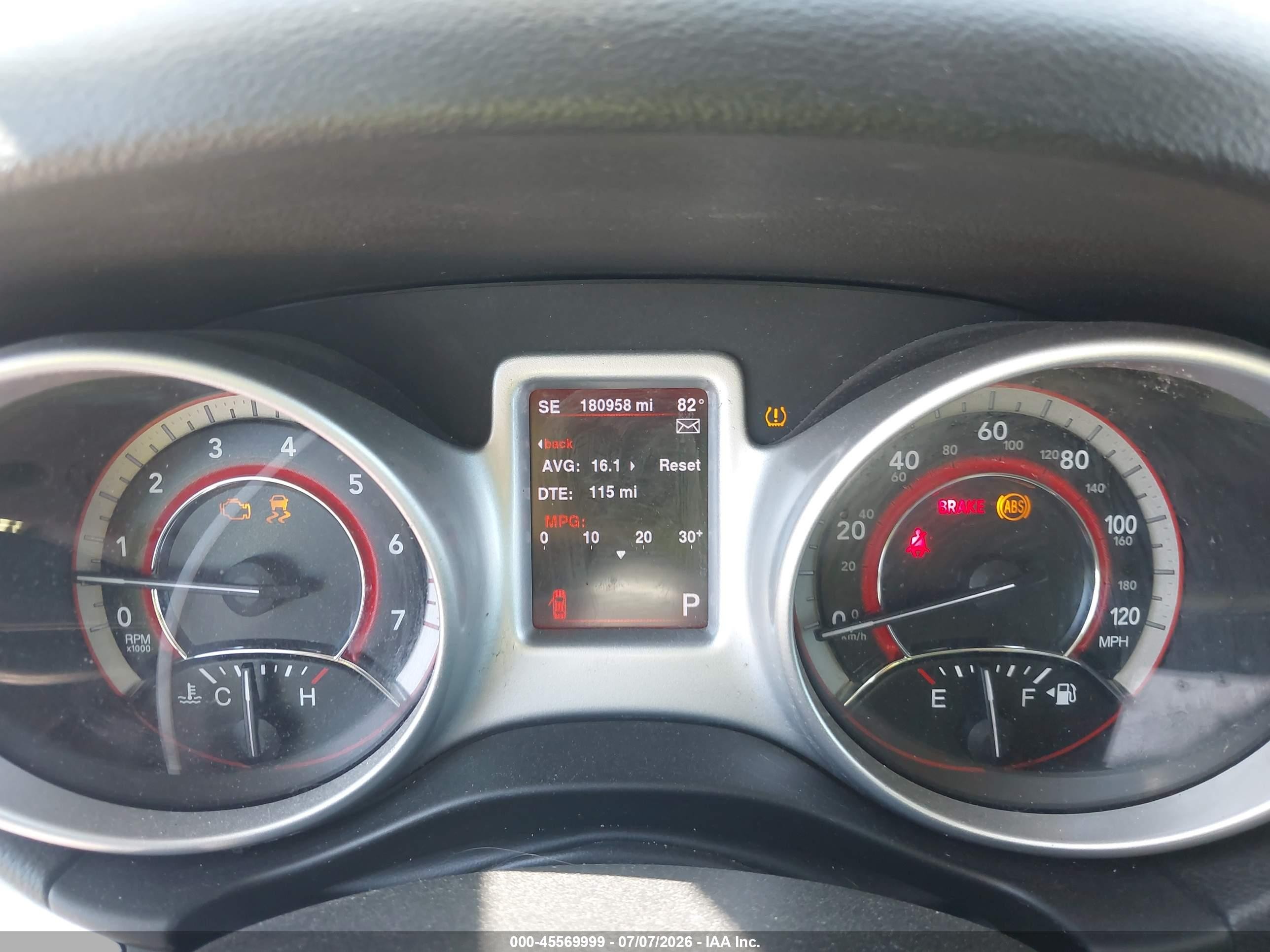 2013 Dodge Journey Crew Red vin: 3C4PDCDG0DT682687