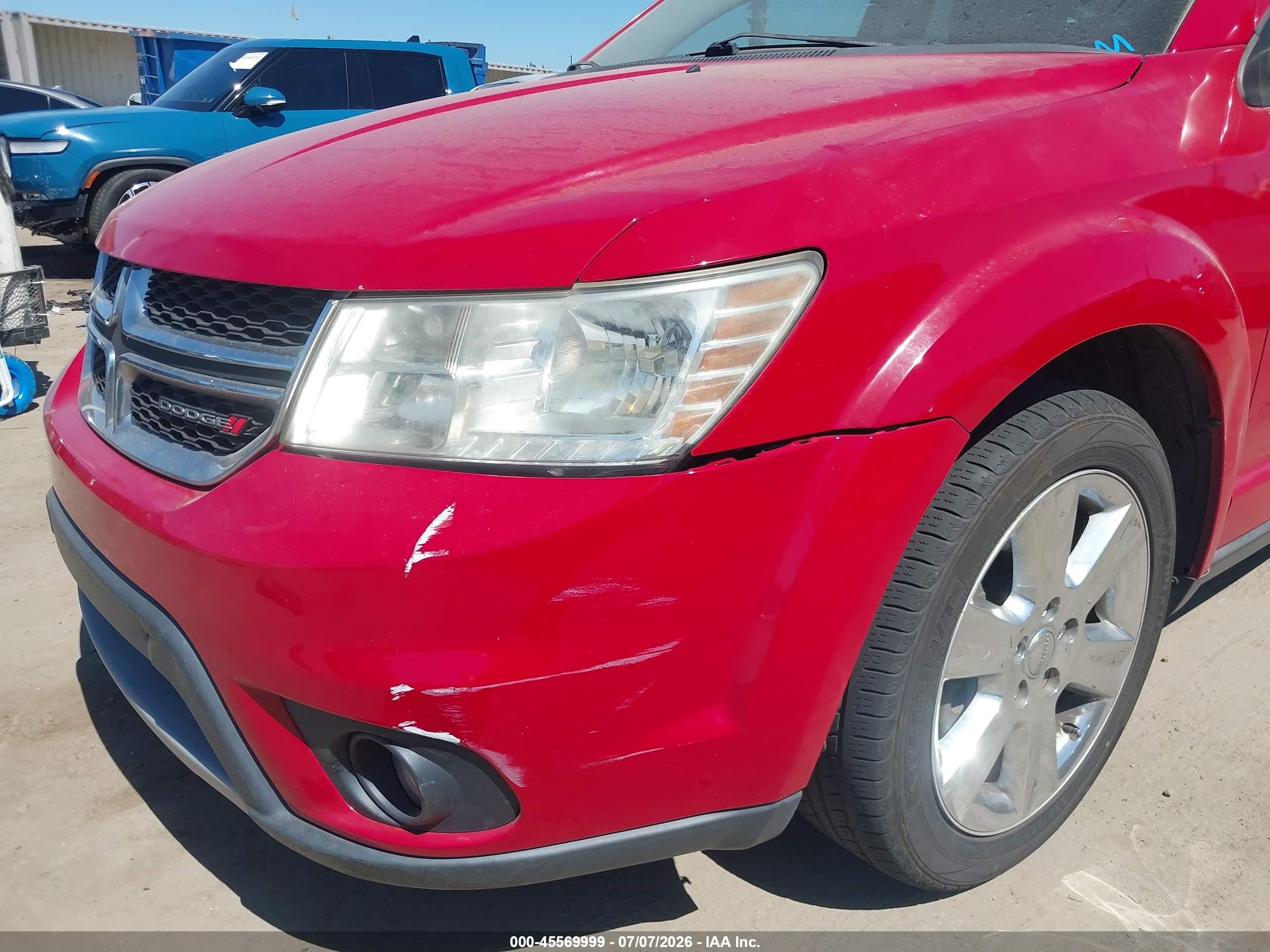 2013 Dodge Journey Crew Red vin: 3C4PDCDG0DT682687