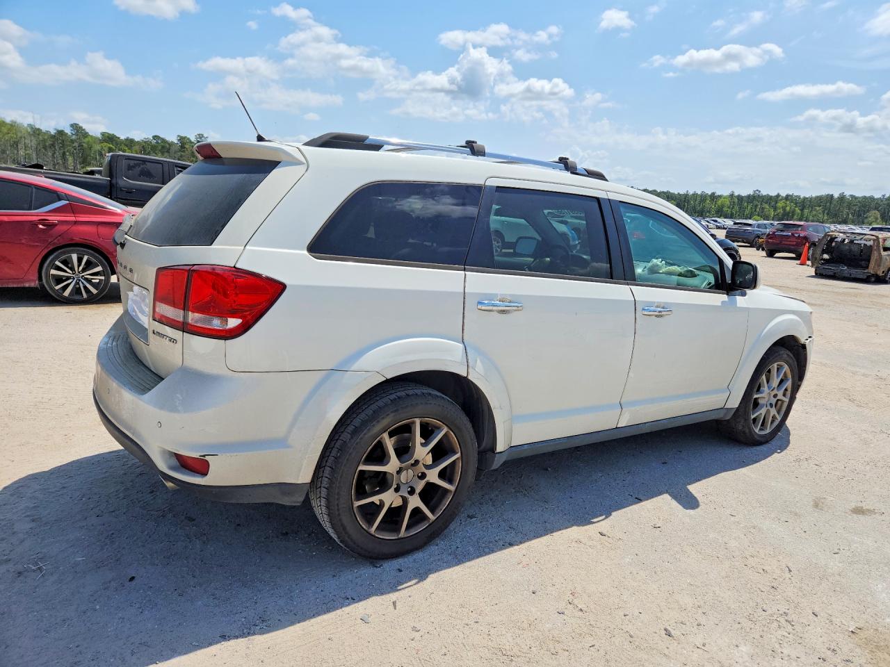 2015 Dodge Journey Limited White vin: 3C4PDCDG1FT608357