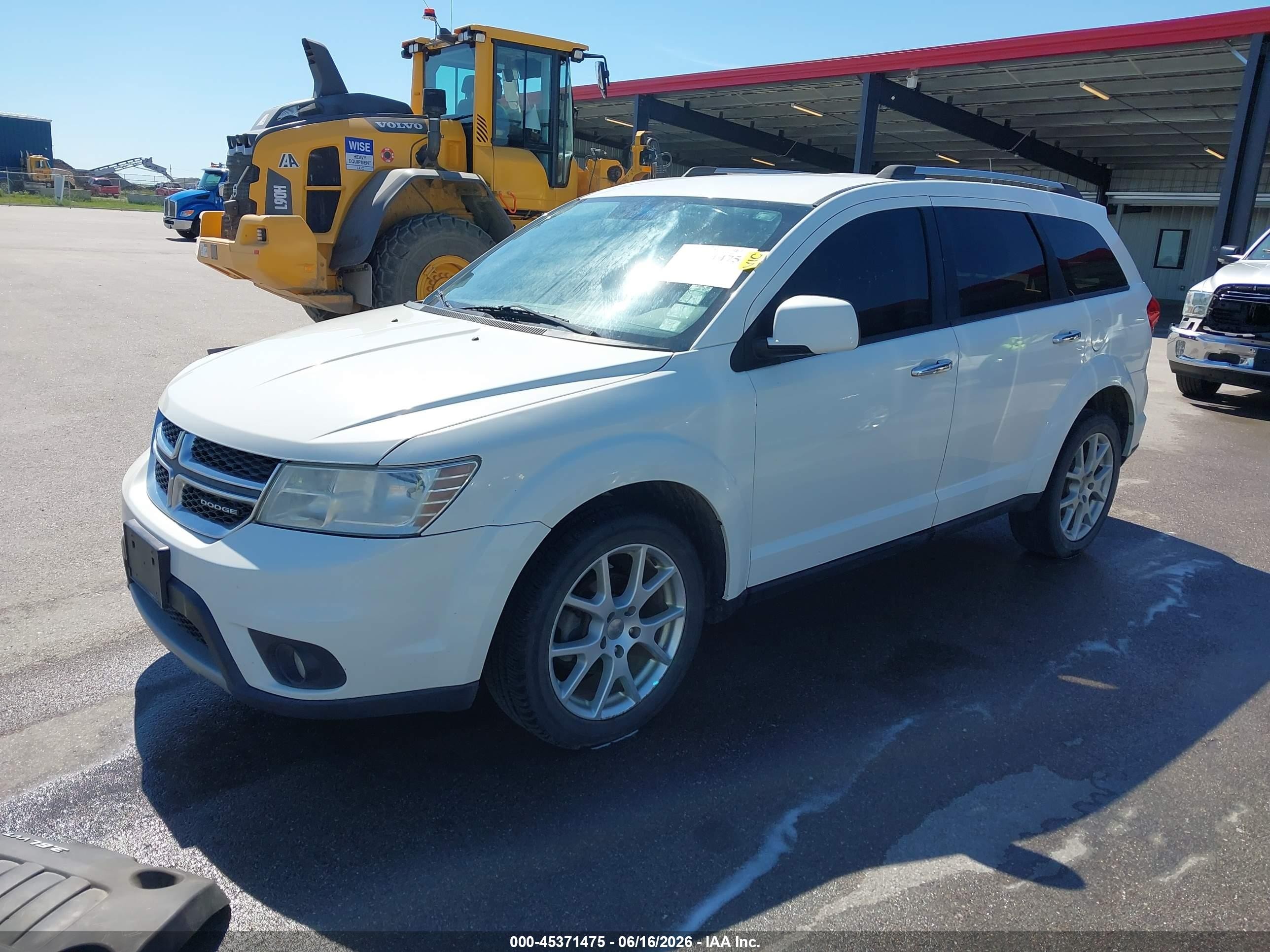 2012 Dodge Journey Crew Белый vin: 3C4PDCDG2CT146645