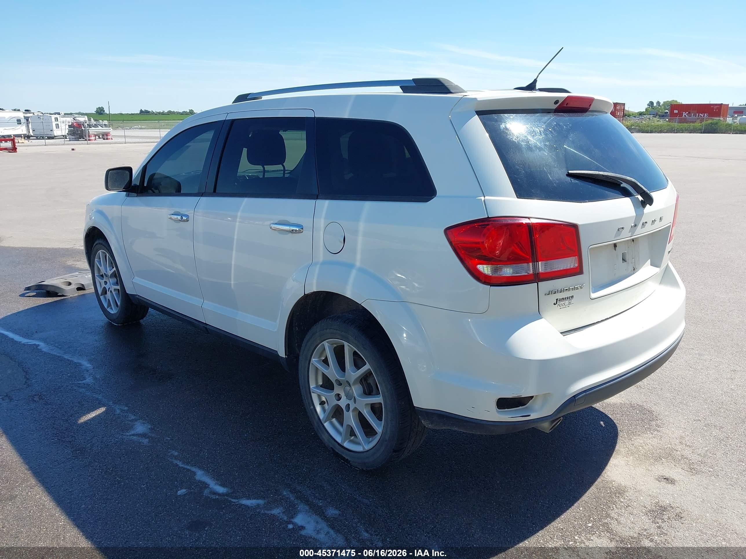 2012 Dodge Journey Crew Белый vin: 3C4PDCDG2CT146645