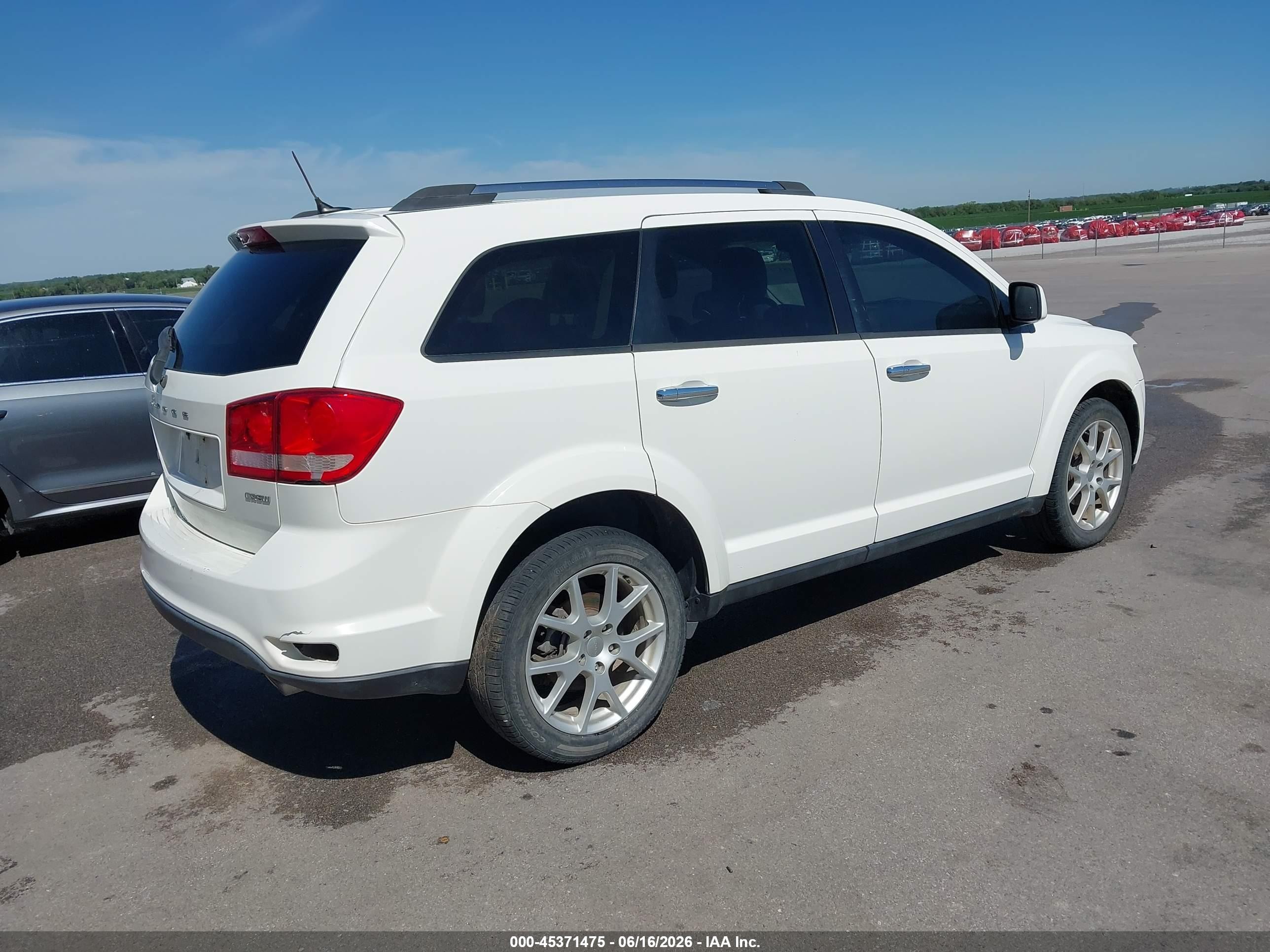 2012 Dodge Journey Crew Белый vin: 3C4PDCDG2CT146645