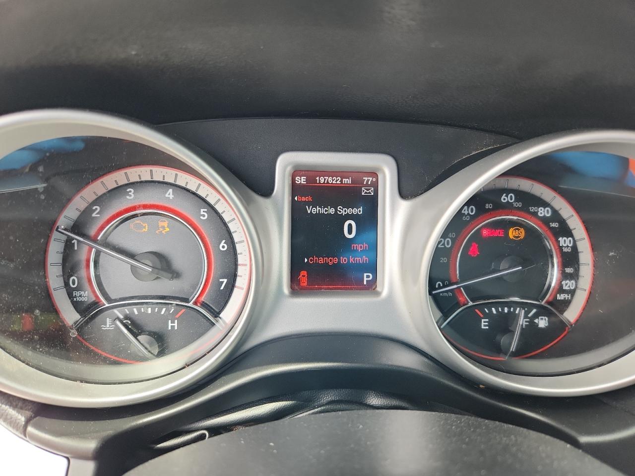 2014 Dodge Journey Limited Blue vin: 3C4PDCDG2ET119173 Damage: Warning Light - Engine, On, Unacceptable