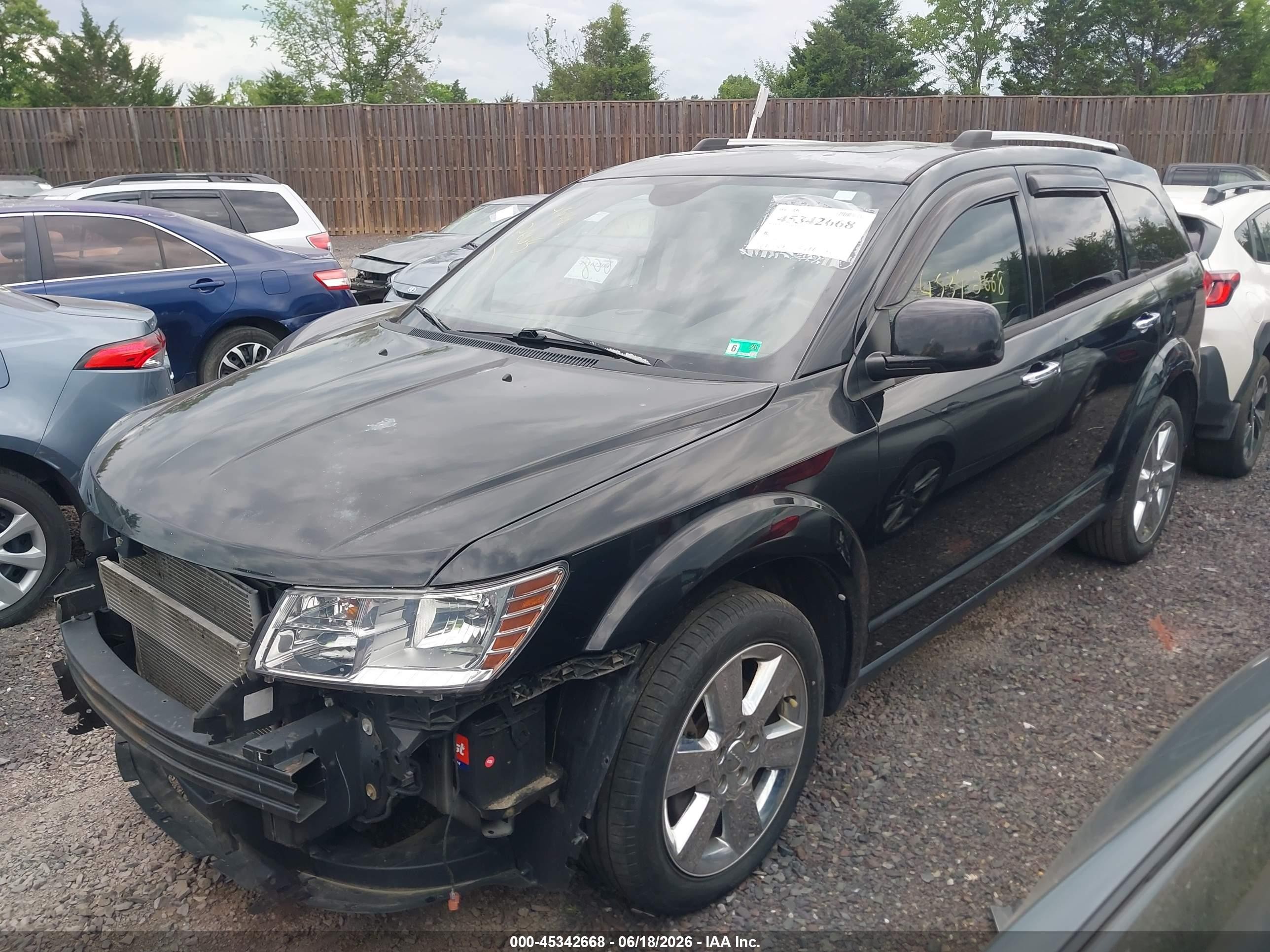 2014 Dodge Journey Limited Black vin: 3C4PDCDG2ET198568