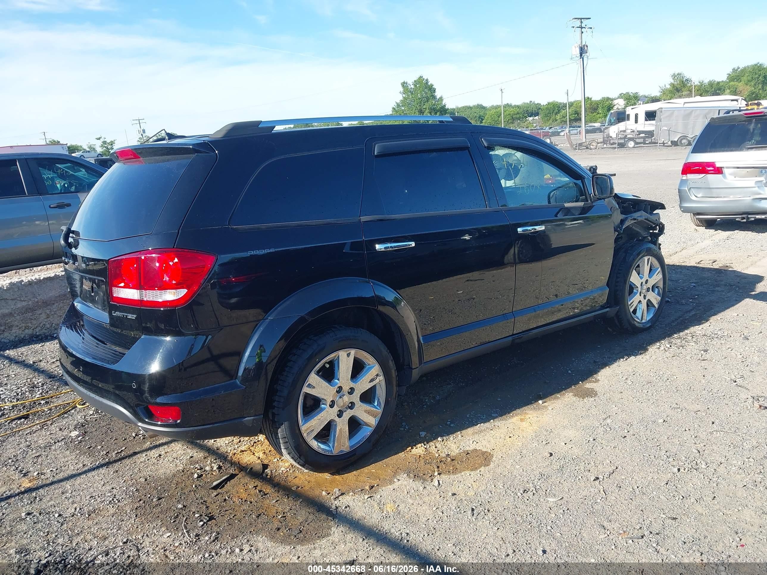 2014 Dodge Journey Limited Black vin: 3C4PDCDG2ET198568