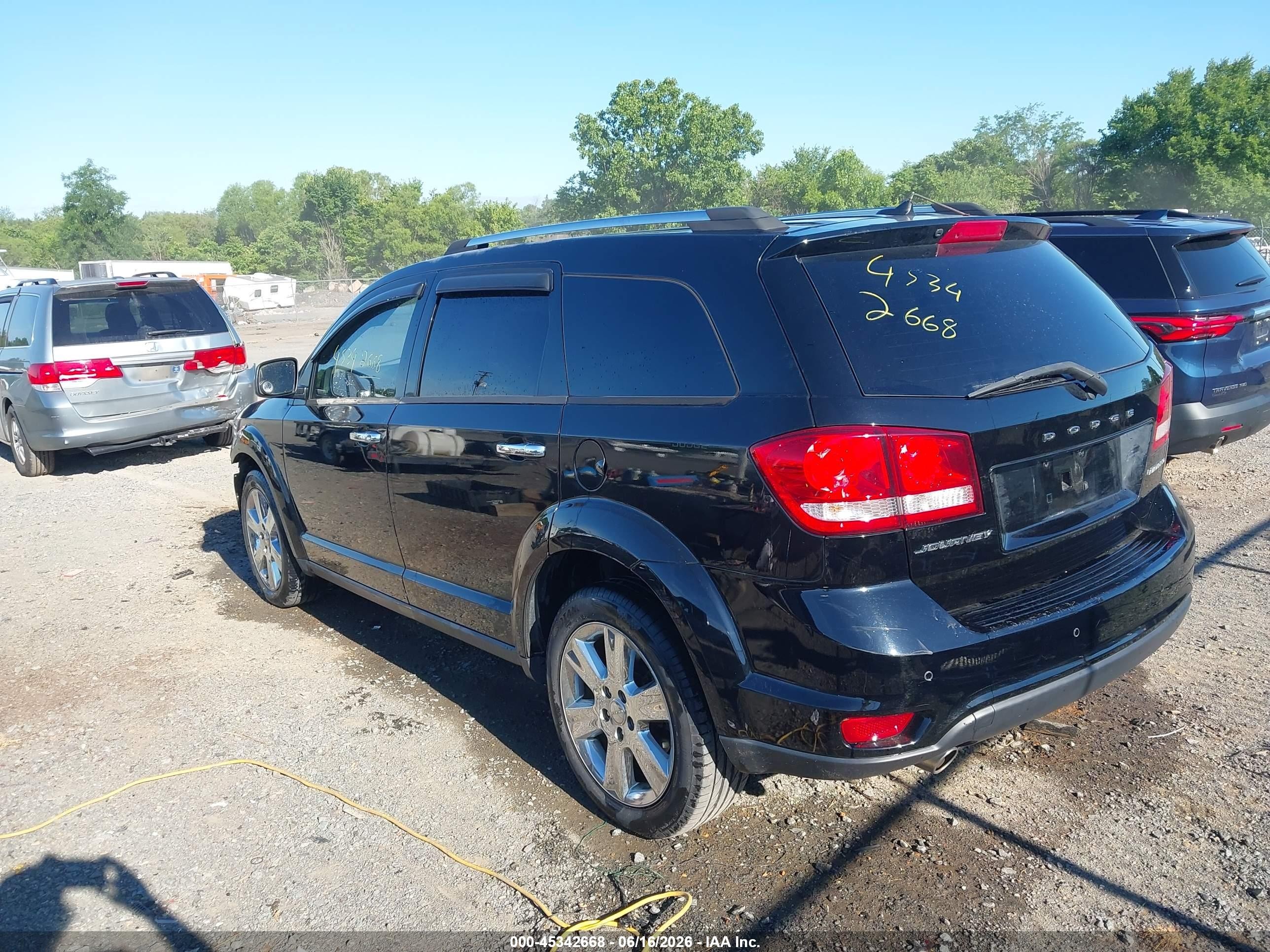 2014 Dodge Journey Limited Black vin: 3C4PDCDG2ET198568