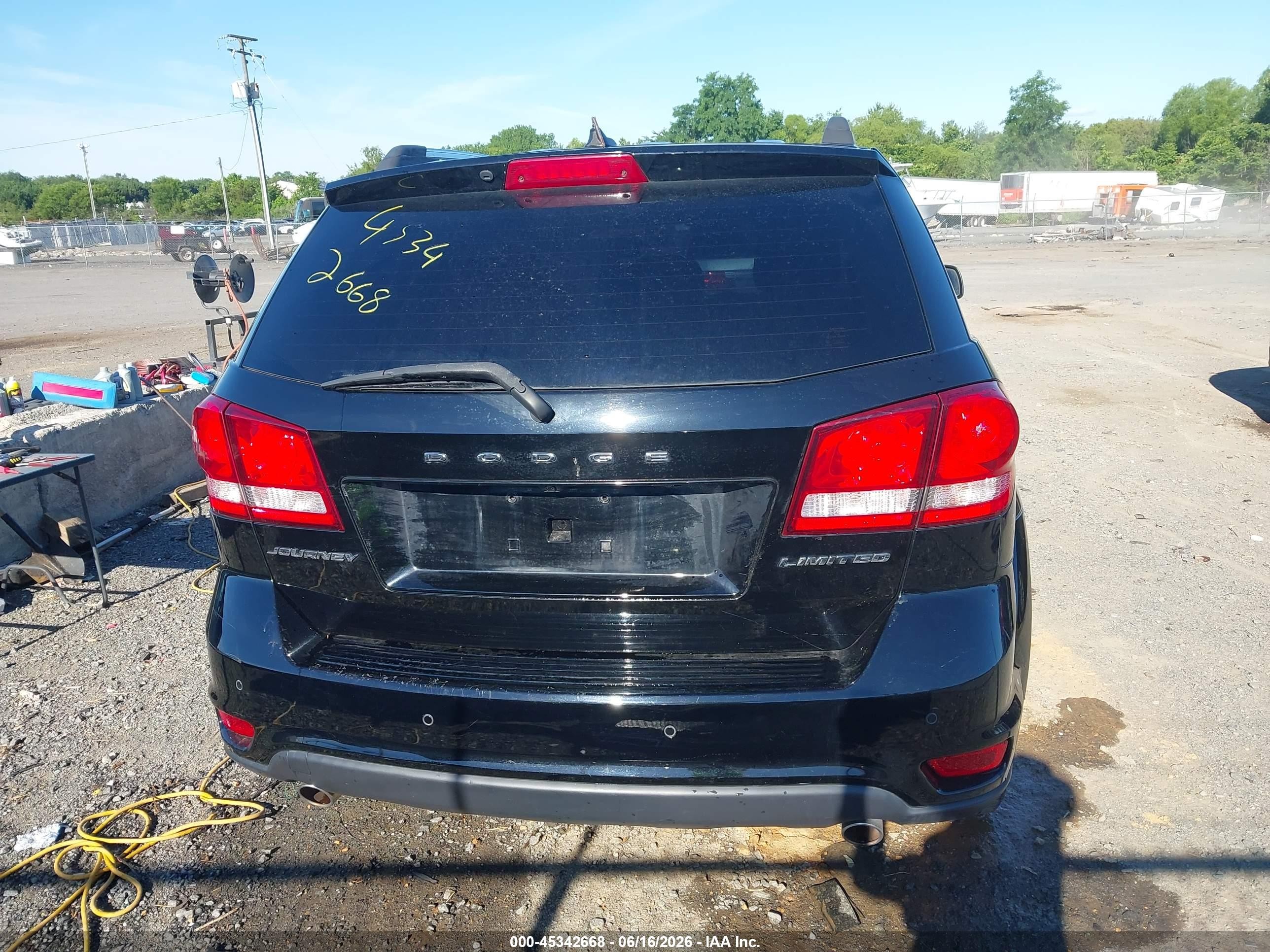 2014 Dodge Journey Limited Black vin: 3C4PDCDG2ET198568