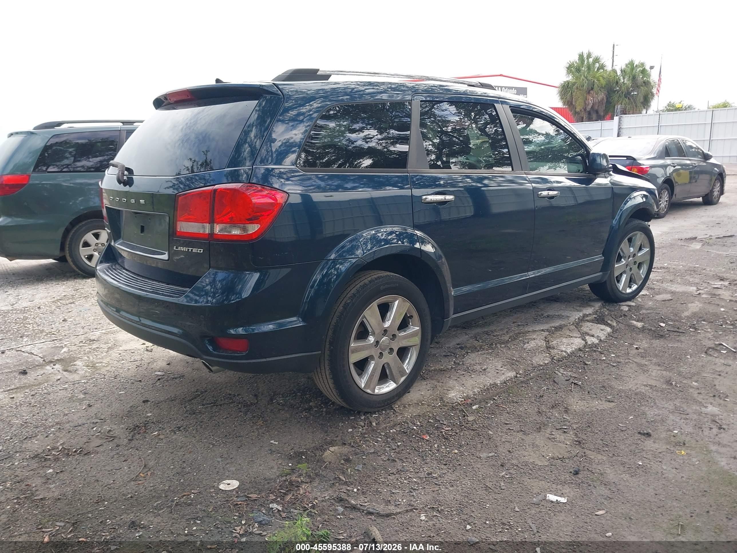 2014 Dodge Journey Limited Синий vin: 3C4PDCDG3ET289607