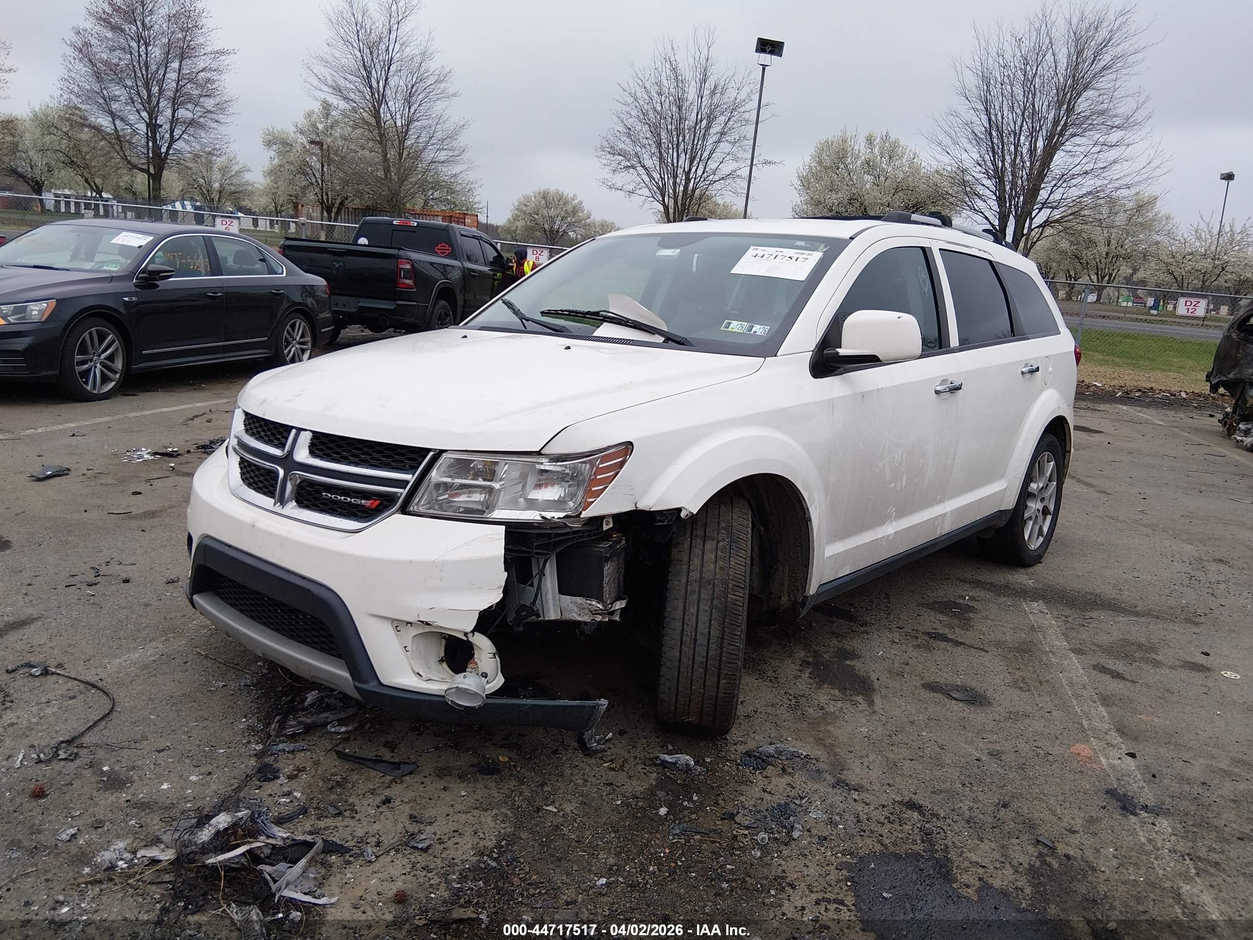 2015 Dodge Journey Limited White vin: 3C4PDCDG3FT737944