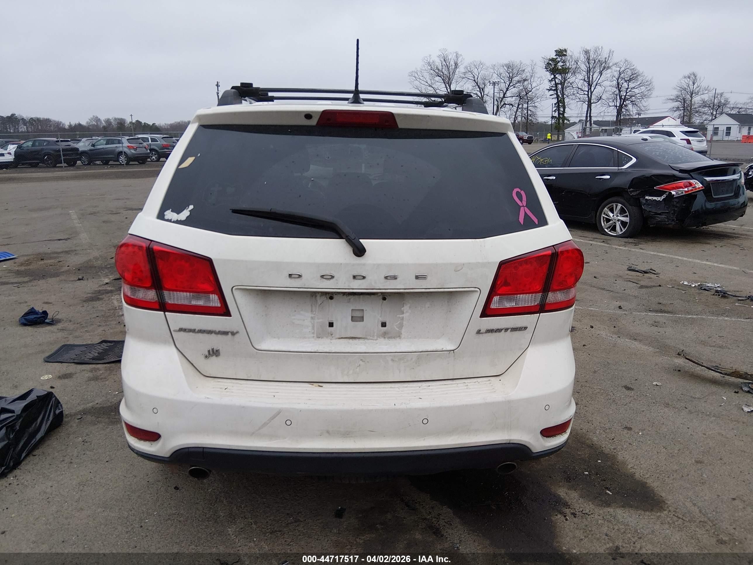 2015 Dodge Journey Limited White vin: 3C4PDCDG3FT737944