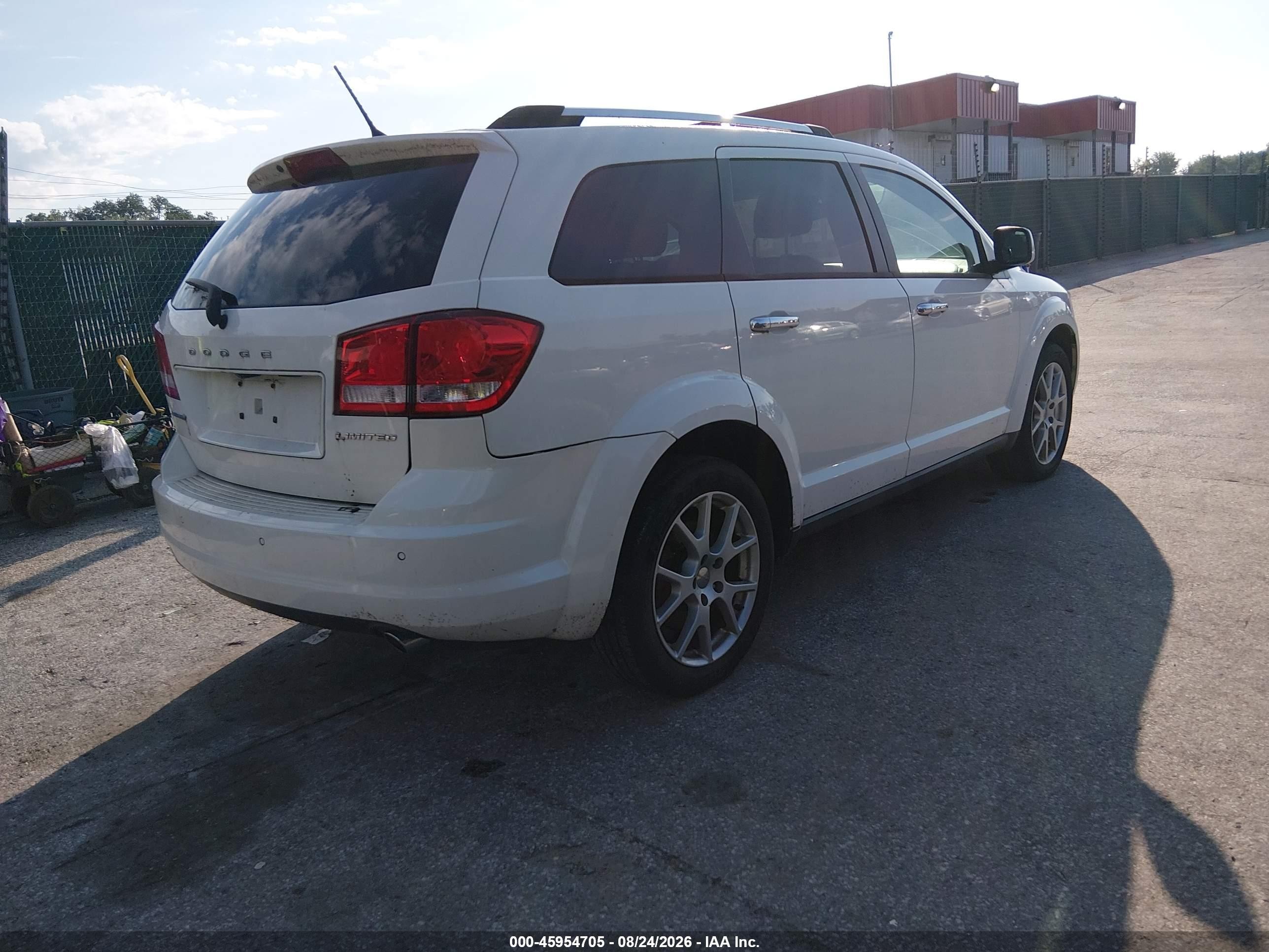 2014 Dodge Journey Limited White vin: 3C4PDCDG4ET174725