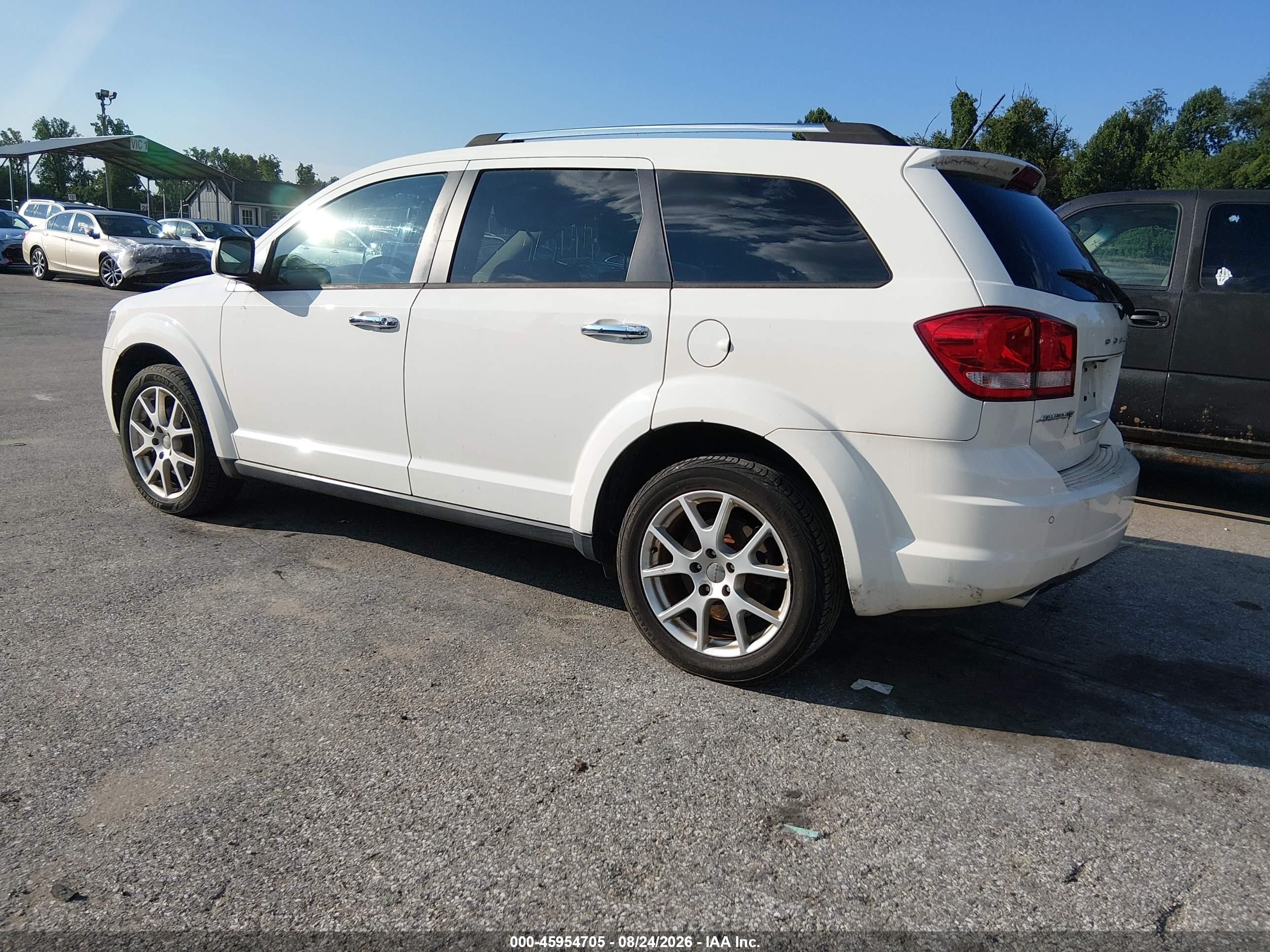 2014 Dodge Journey Limited White vin: 3C4PDCDG4ET174725