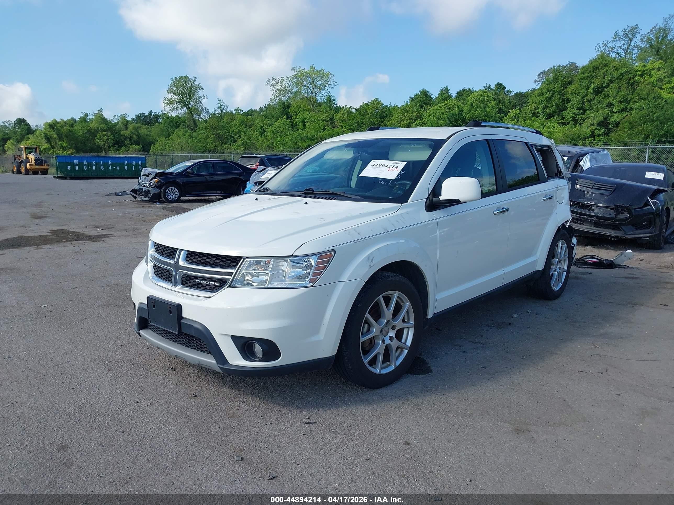 2012 Dodge Journey Crew White vin: 3C4PDCDG5CT147613