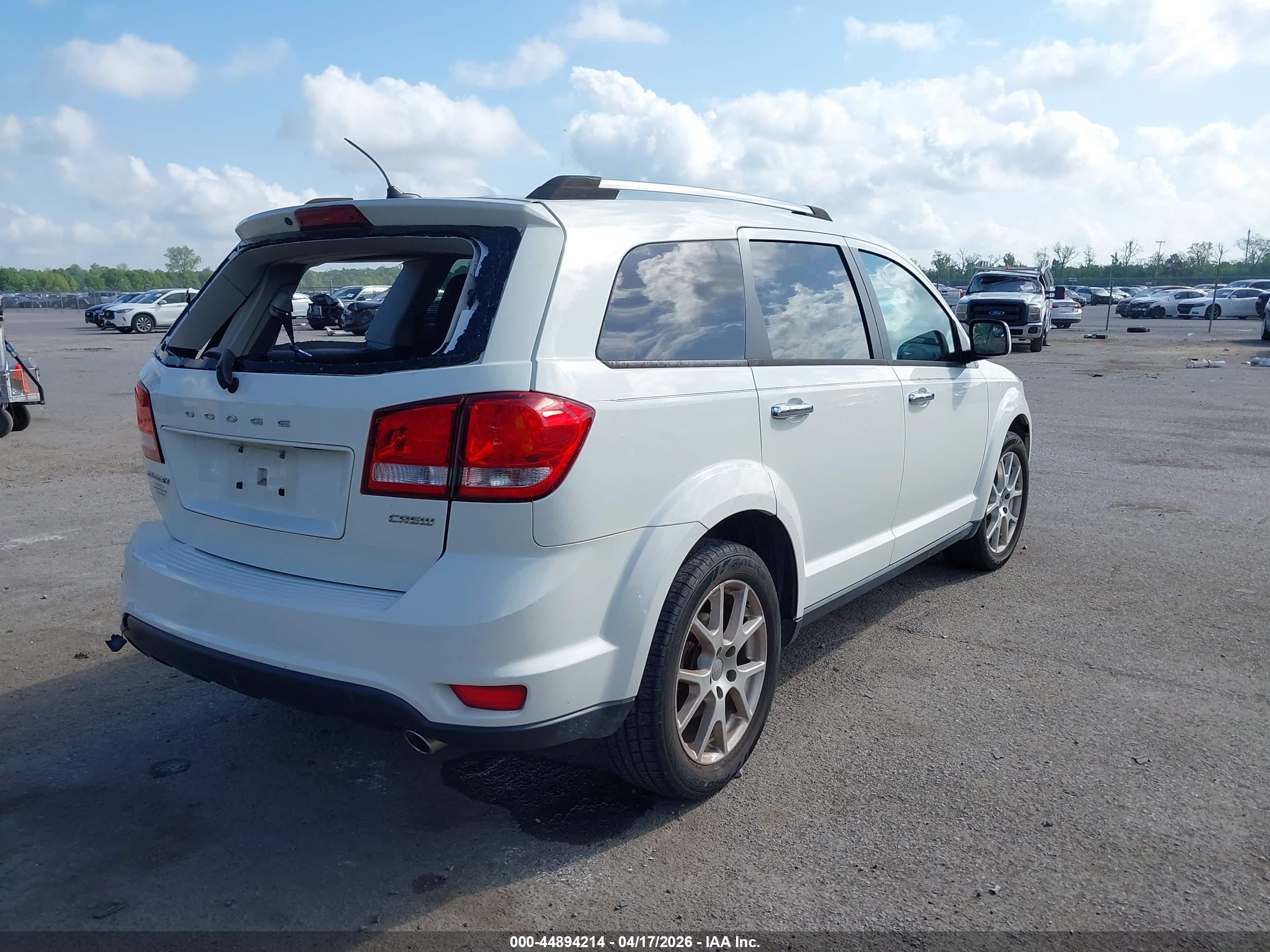 2012 Dodge Journey Crew White vin: 3C4PDCDG5CT147613