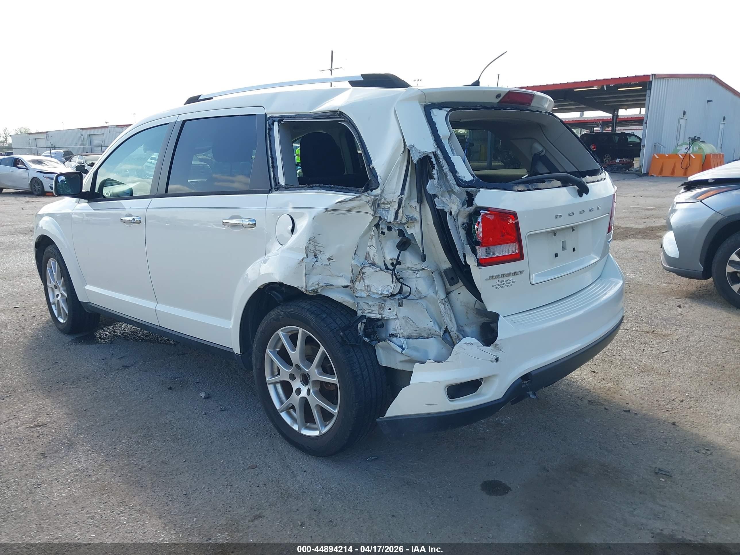 2012 Dodge Journey Crew White vin: 3C4PDCDG5CT147613