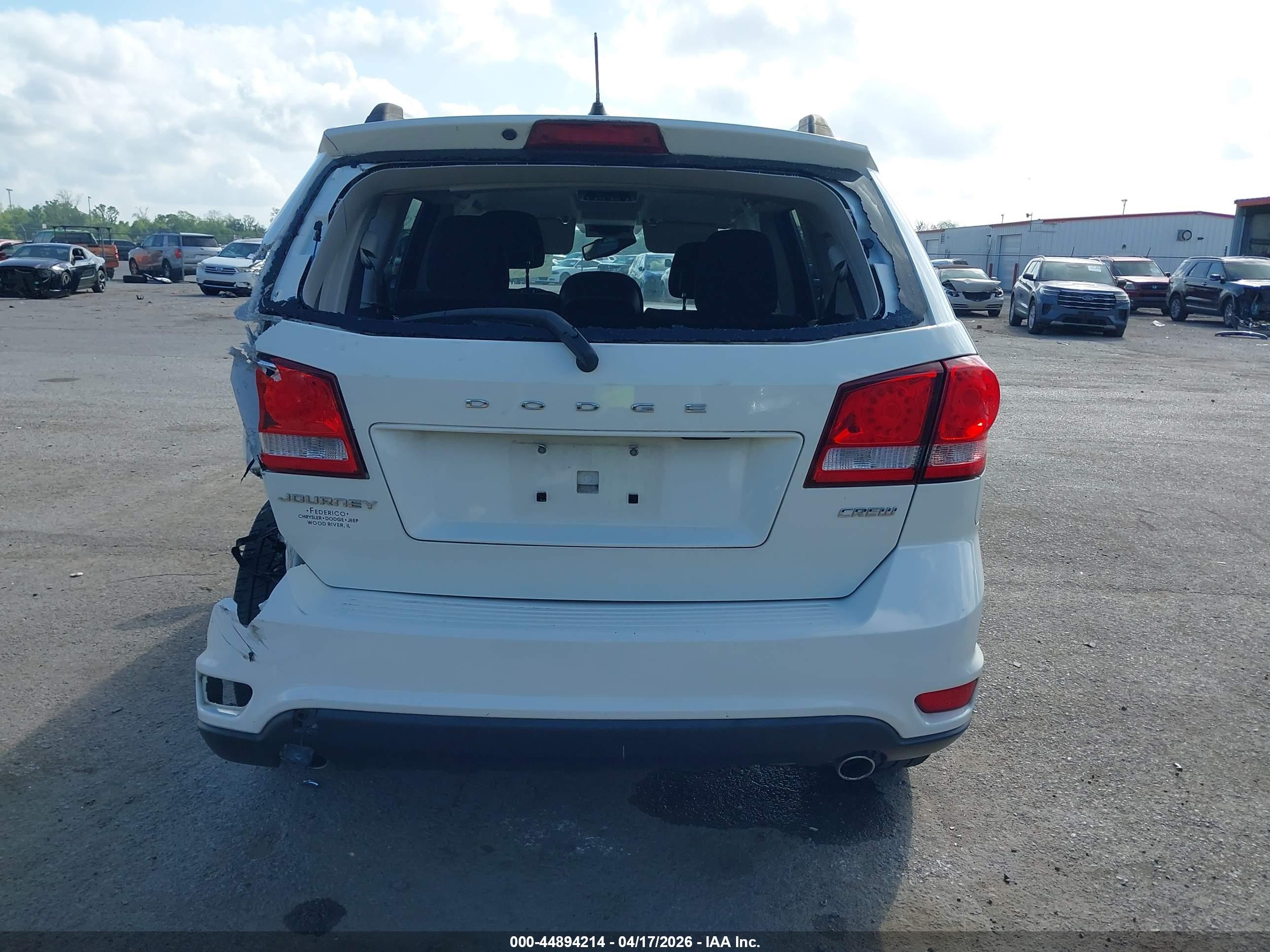 2012 Dodge Journey Crew White vin: 3C4PDCDG5CT147613