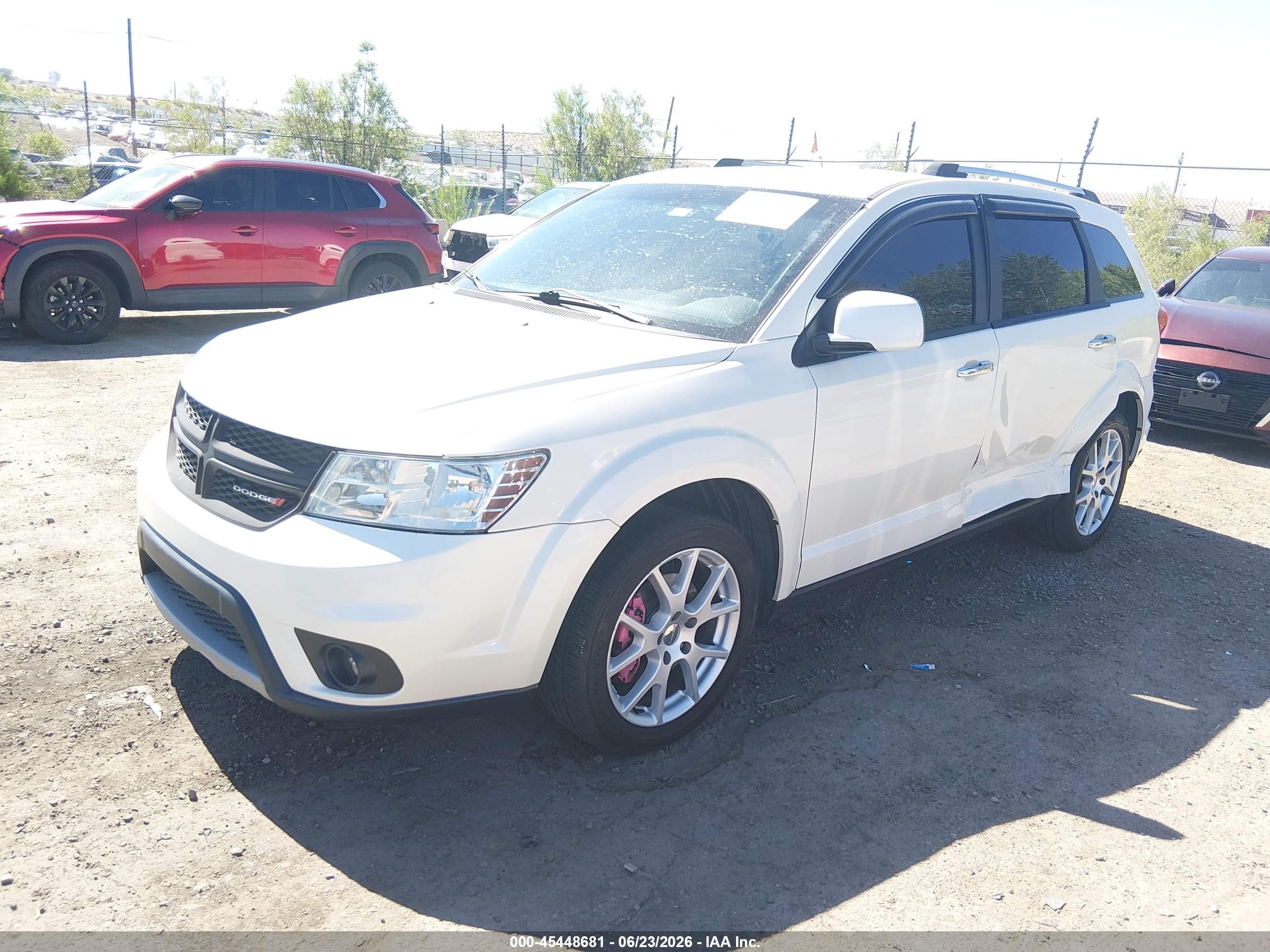 2013 Dodge Journey Crew White vin: 3C4PDCDG5DT600419