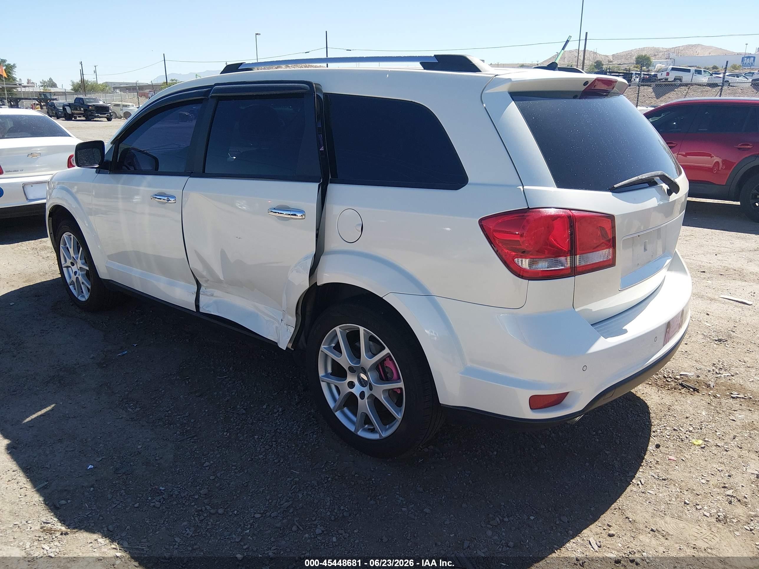 2013 Dodge Journey Crew White vin: 3C4PDCDG5DT600419