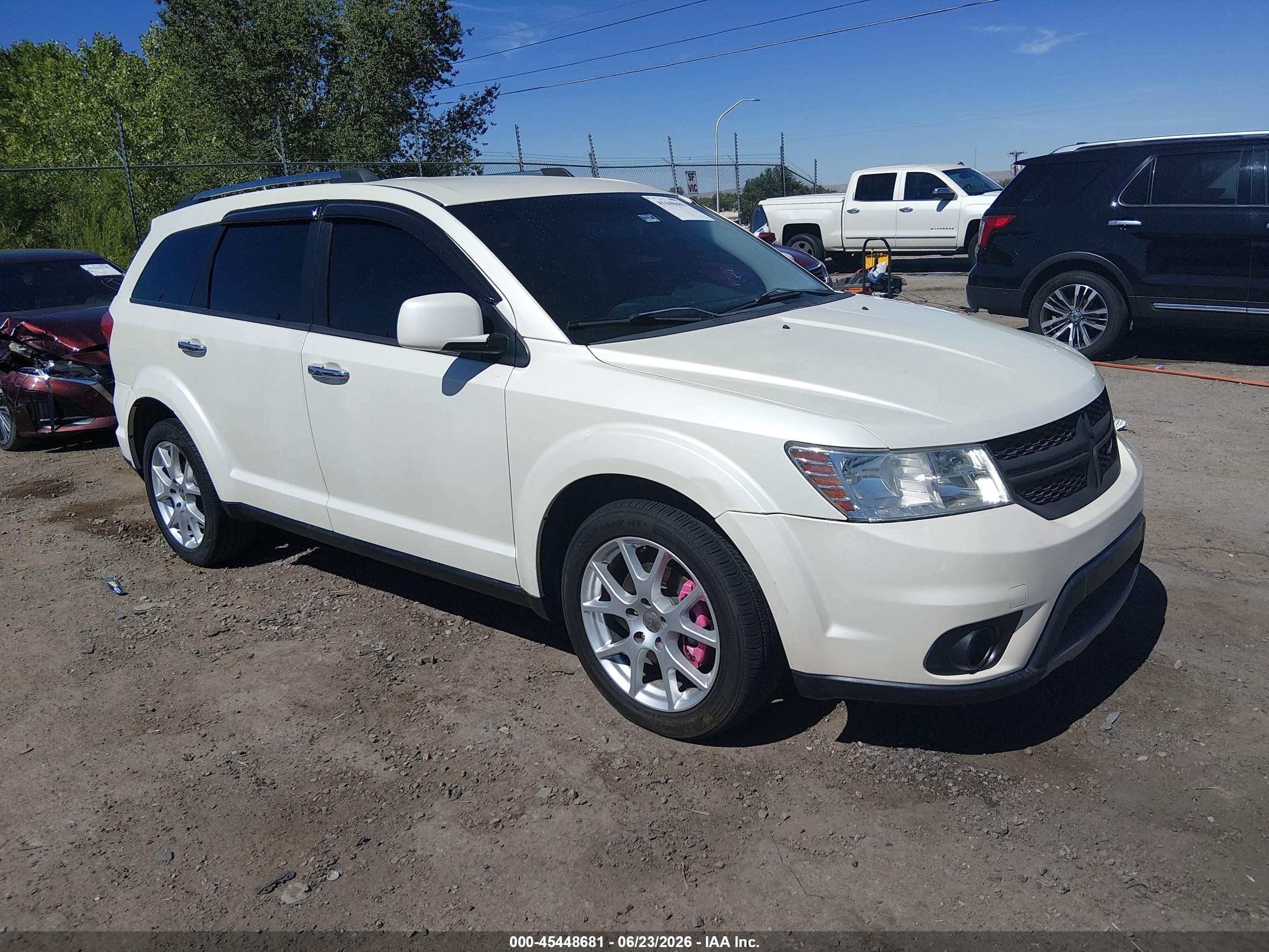 2013 Dodge Journey Crew White vin: 3C4PDCDG5DT600419