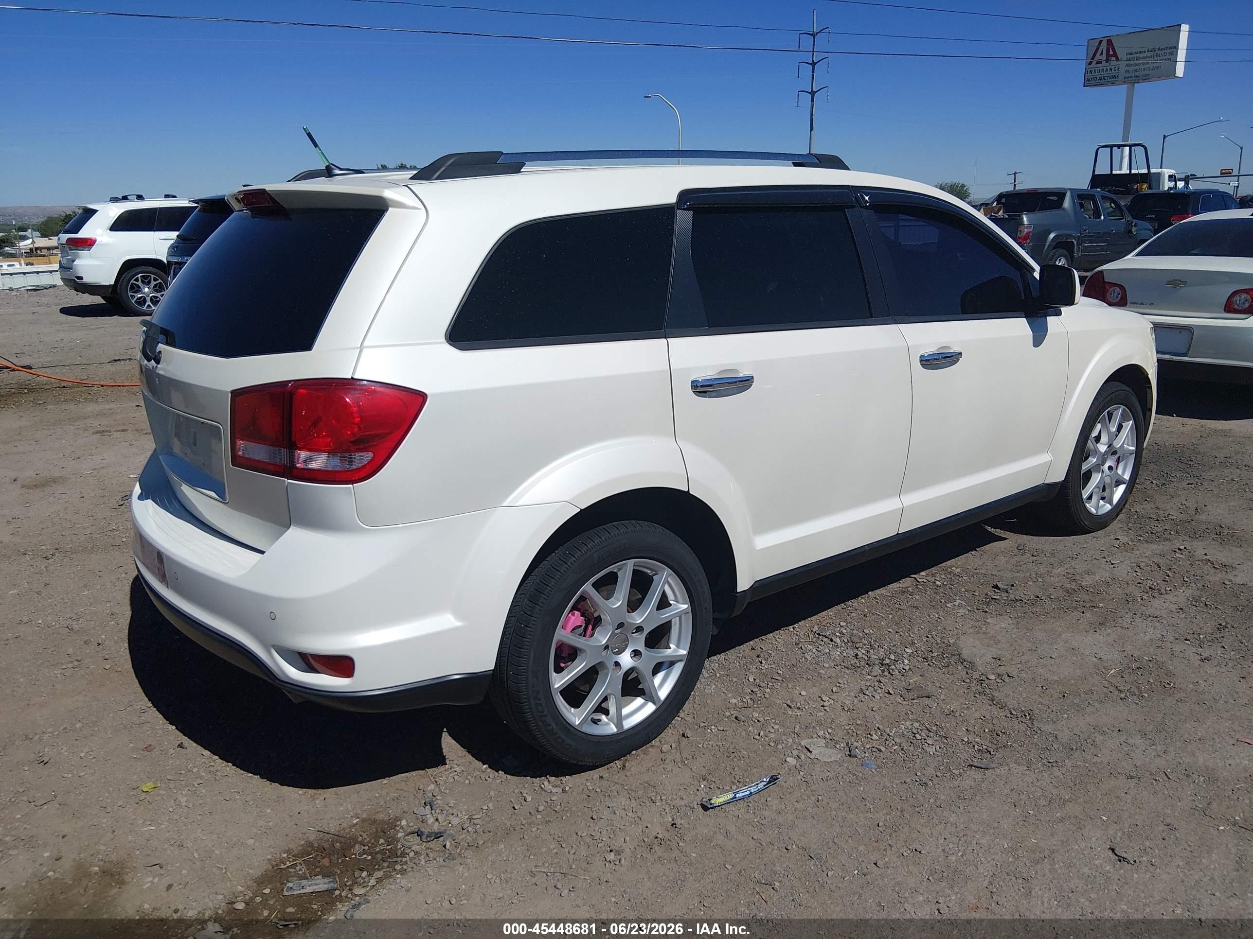 2013 Dodge Journey Crew White vin: 3C4PDCDG5DT600419