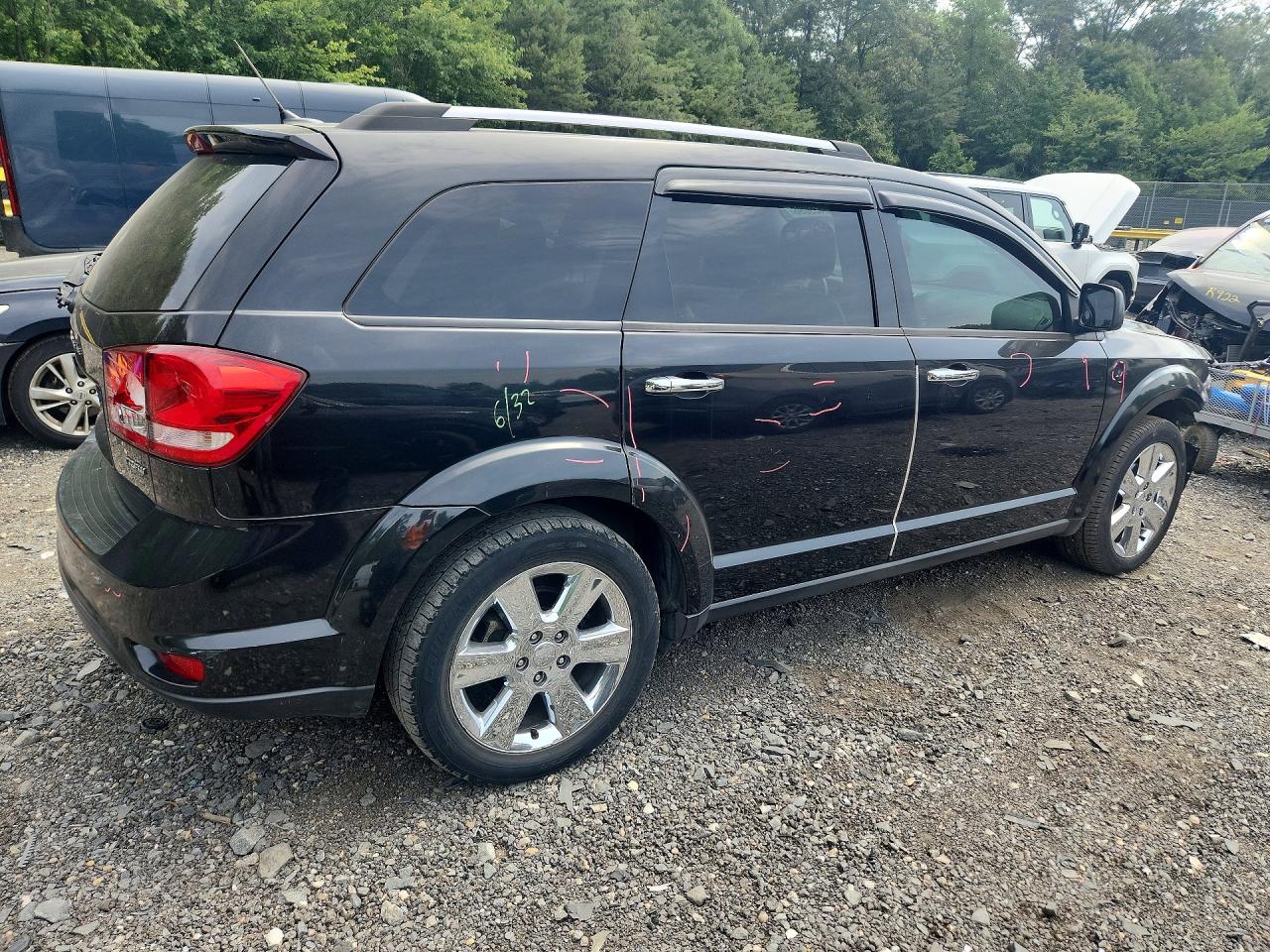 2012 Dodge Journey Crew Black vin: 3C4PDCDG6CT199395