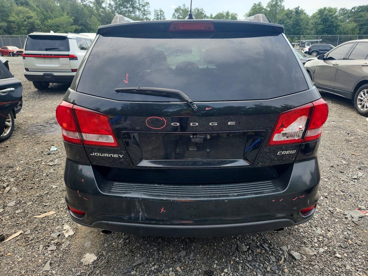 2012 Dodge Journey Crew Black vin: 3C4PDCDG6CT199395