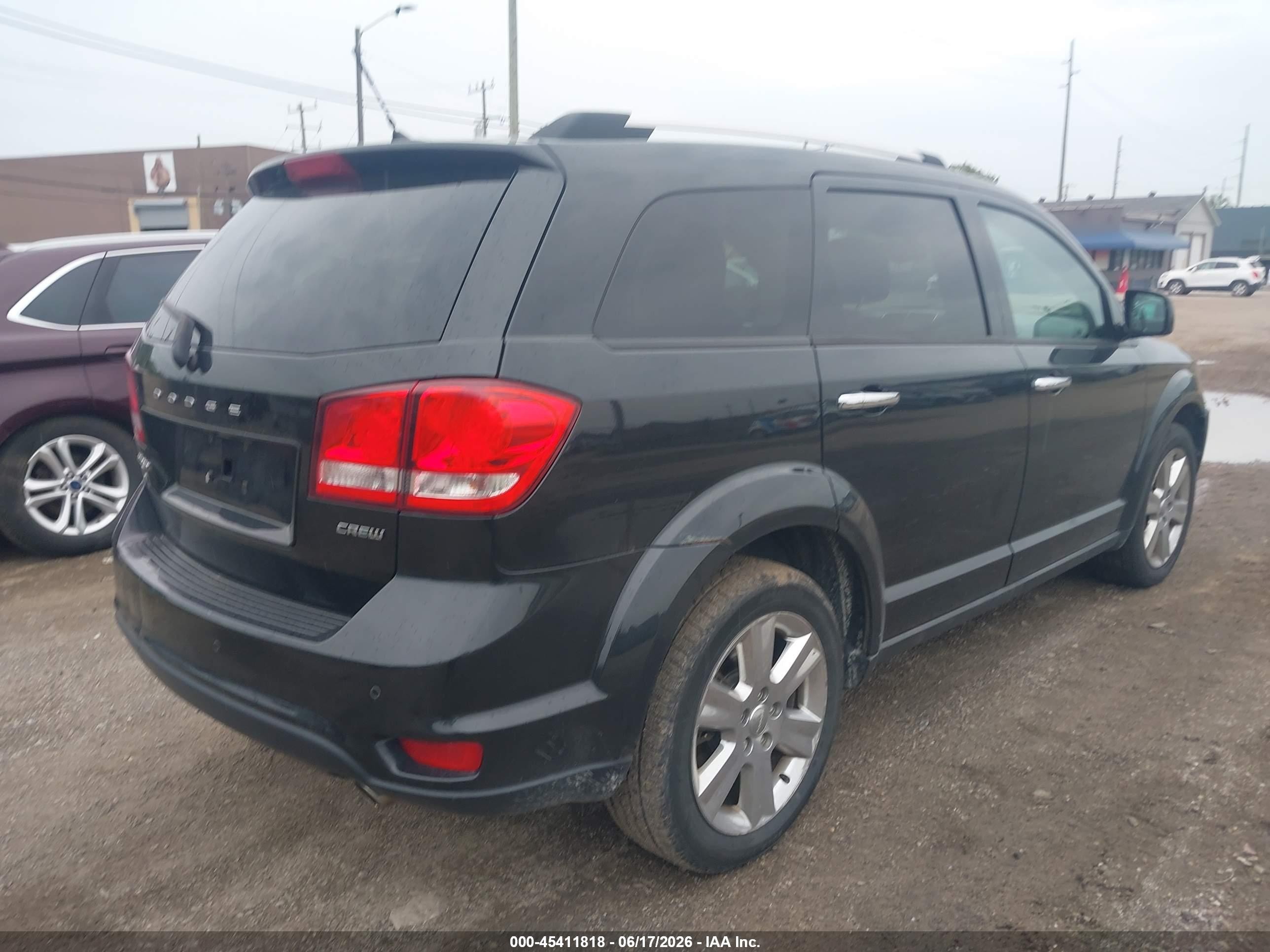 2012 Dodge Journey Crew Black vin: 3C4PDCDG6CT282857