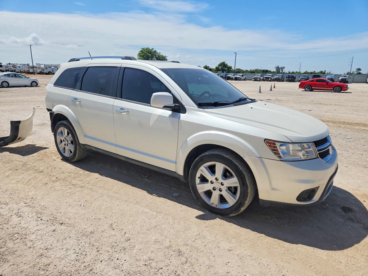 2013 Dodge Journey Crew White vin: 3C4PDCDG6DT545138