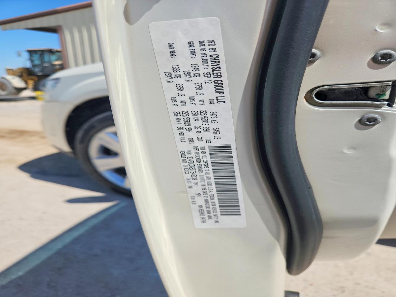 2013 Dodge Journey Crew White vin: 3C4PDCDG6DT545138