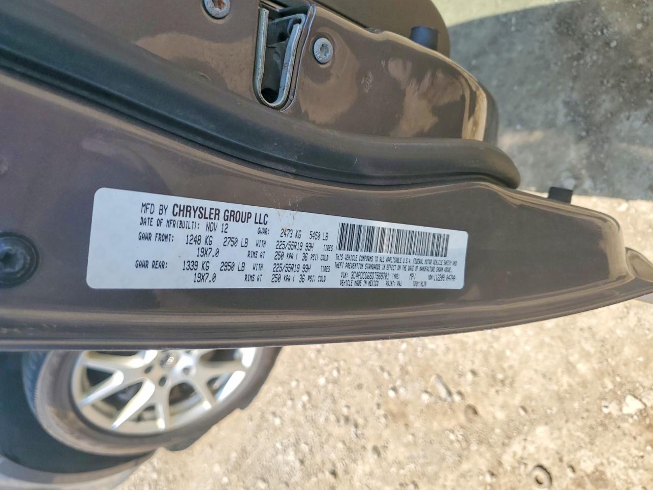 2013 Dodge Journey Crew Gray vin: 3C4PDCDG6DT569701