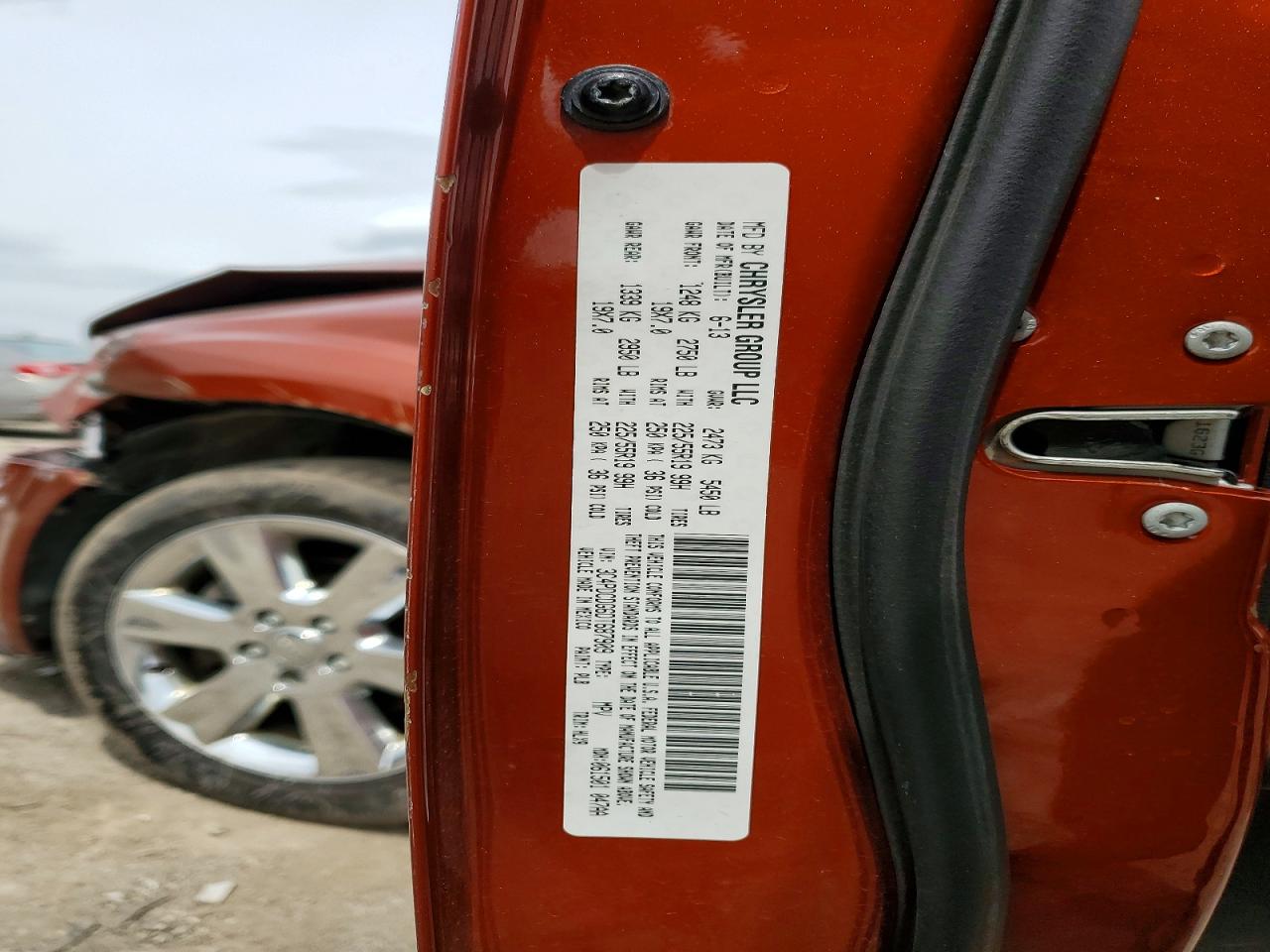 2013 Dodge Journey Crew Orange vin: 3C4PDCDG6DT687909