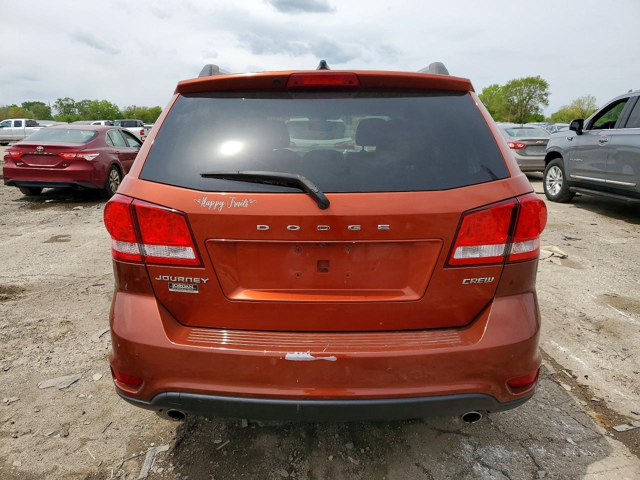 2013 Dodge Journey Crew Orange vin: 3C4PDCDG6DT687909