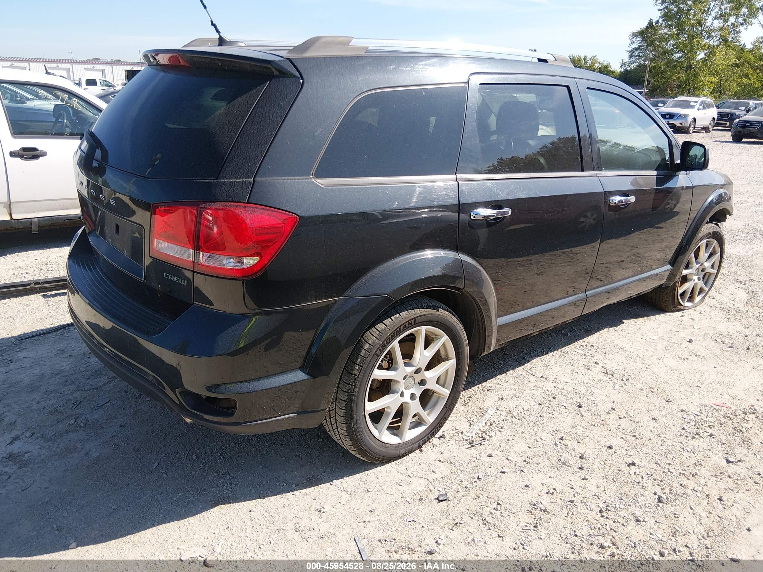 2013 Dodge Journey Crew Черный vin: 3C4PDCDG9DT591675