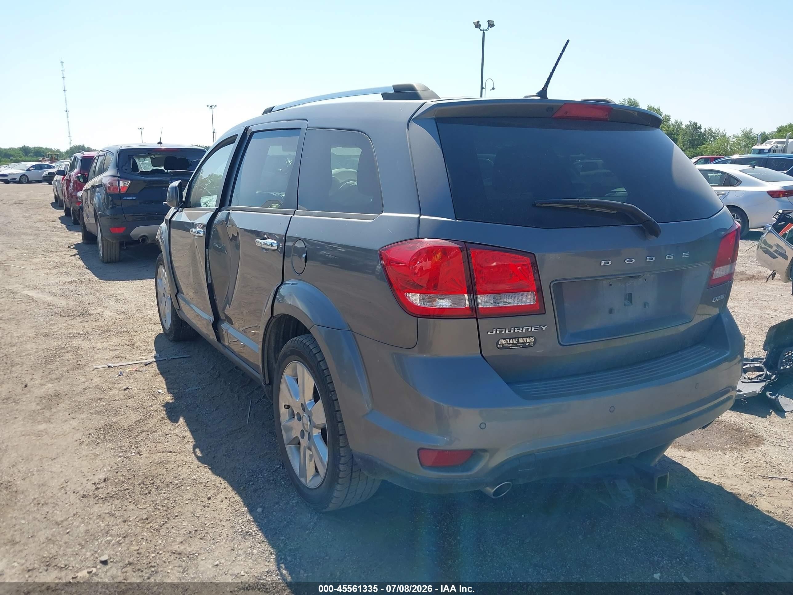 2013 Dodge Journey Crew Gray vin: 3C4PDCDG9DT716187