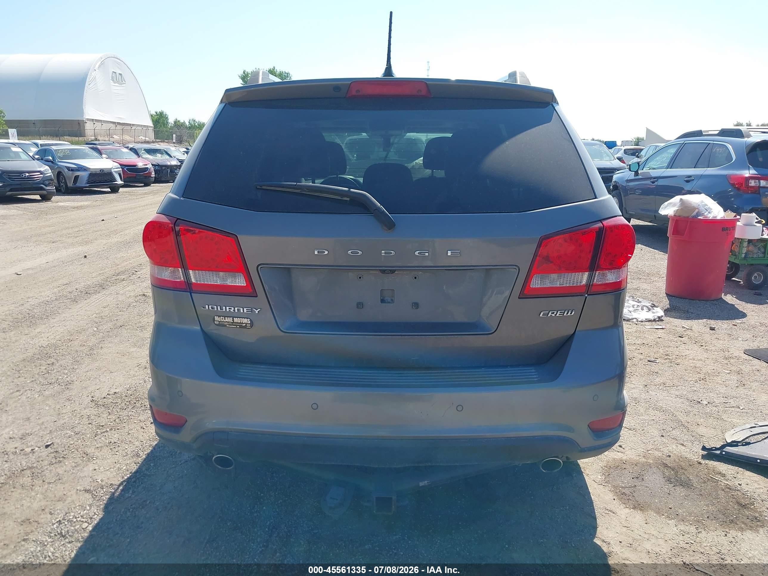 2013 Dodge Journey Crew Gray vin: 3C4PDCDG9DT716187