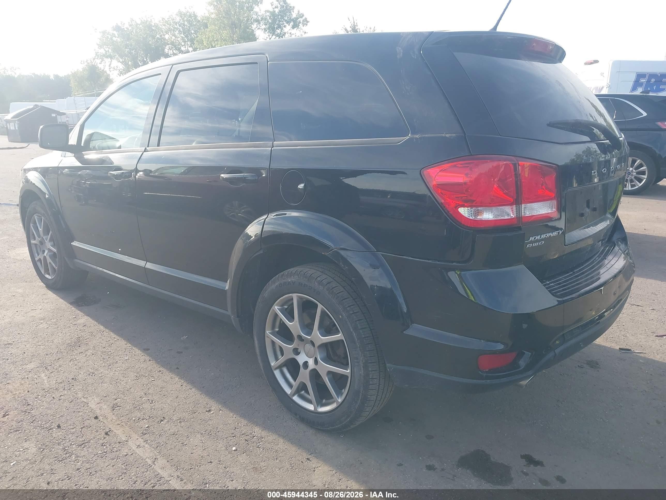 2012 Dodge Journey Crew Black vin: 3C4PDCDGXCT304889