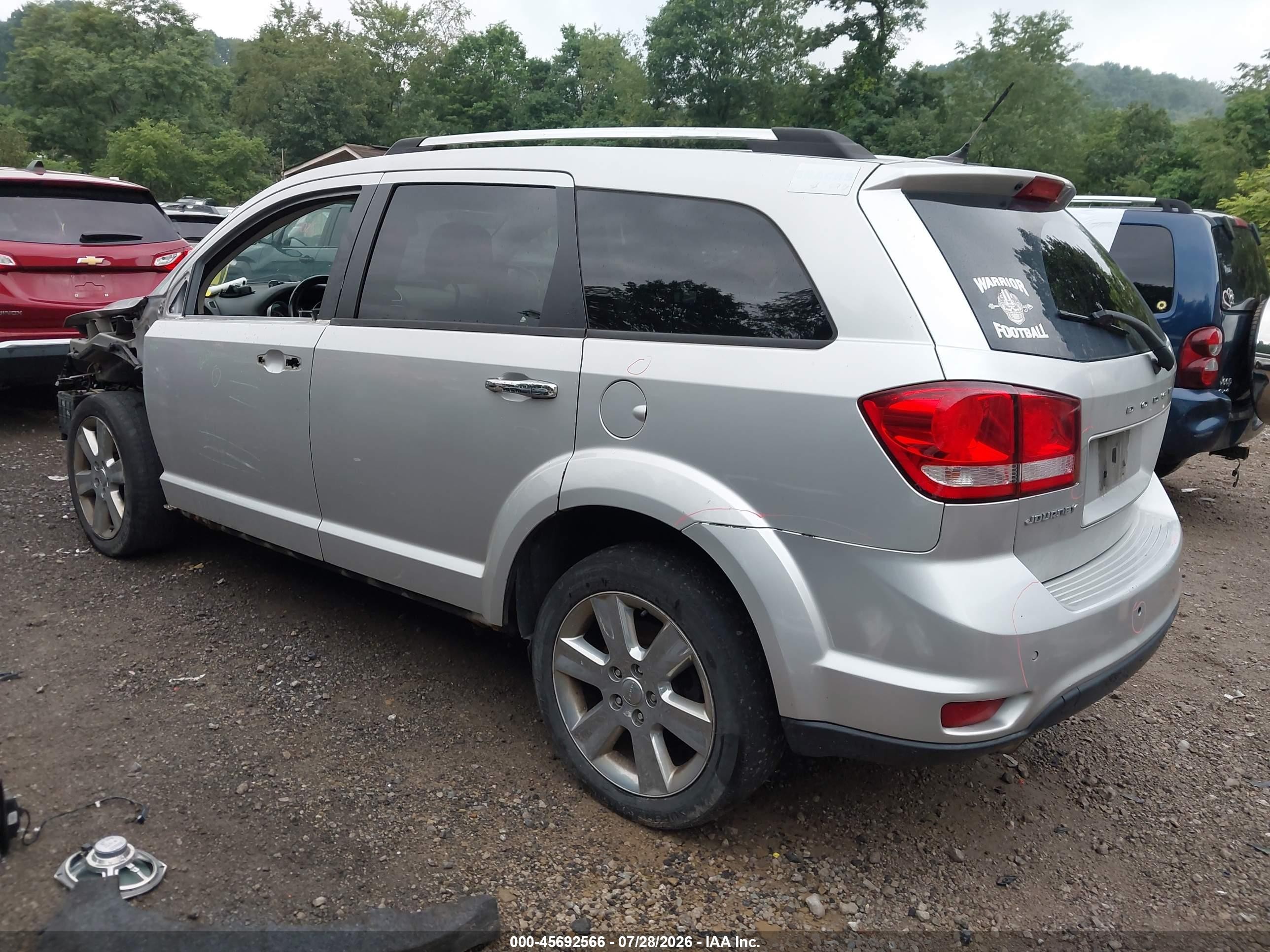 2012 Dodge Journey Crew Silver vin: 3C4PDCDGXCT369032