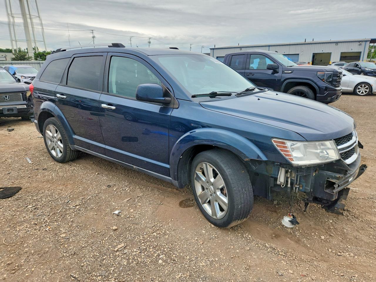 2013 Dodge Journey Crew Синий vin: 3C4PDCDGXDT668683
