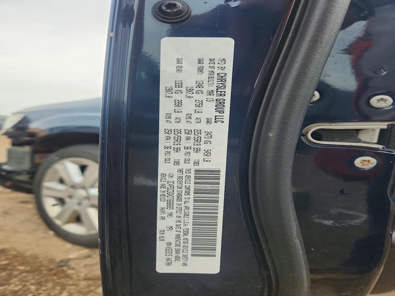 2013 Dodge Journey Crew Синий vin: 3C4PDCDGXDT668683
