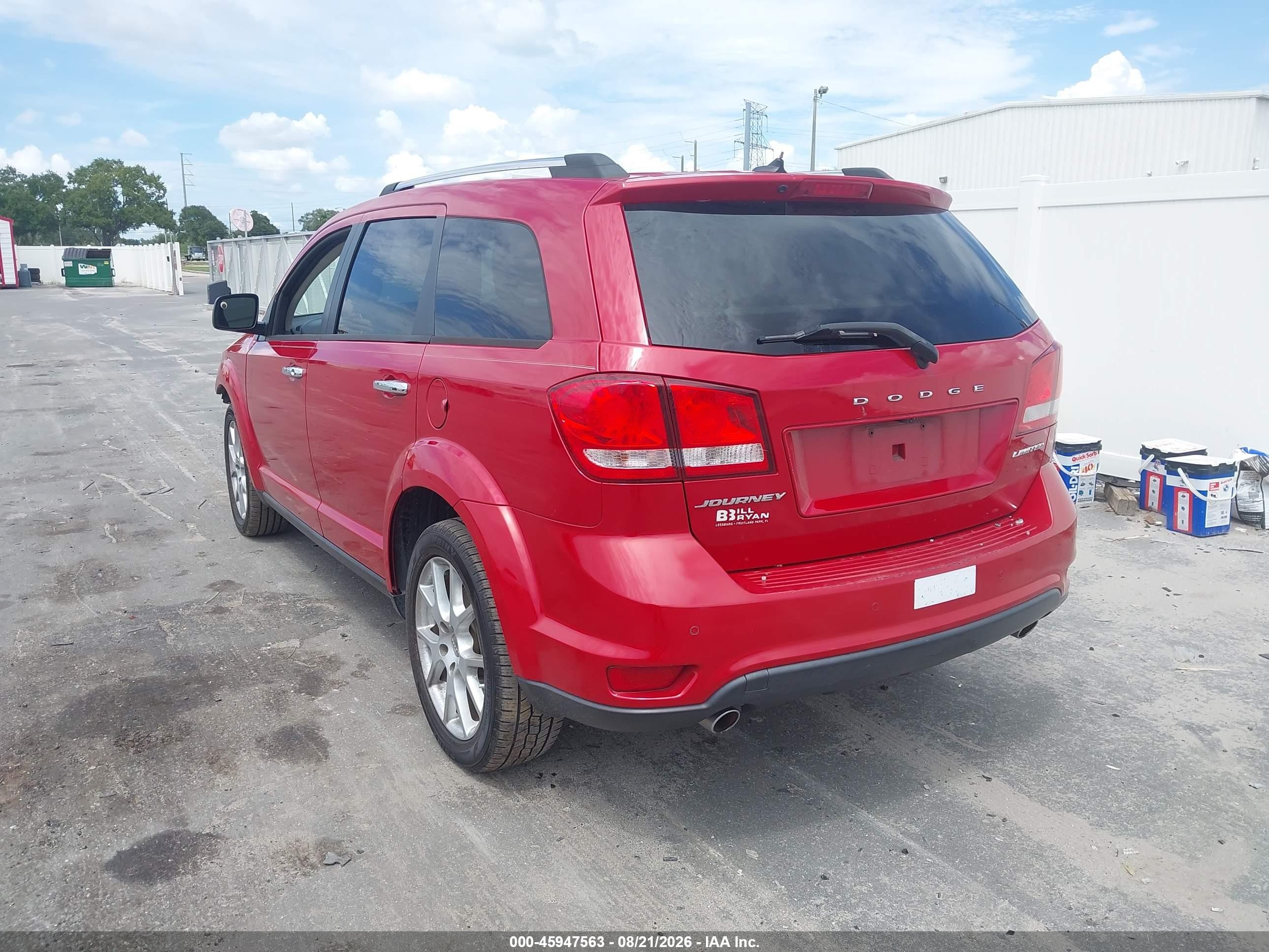 2014 Dodge Journey Limited Red vin: 3C4PDCDGXET237410