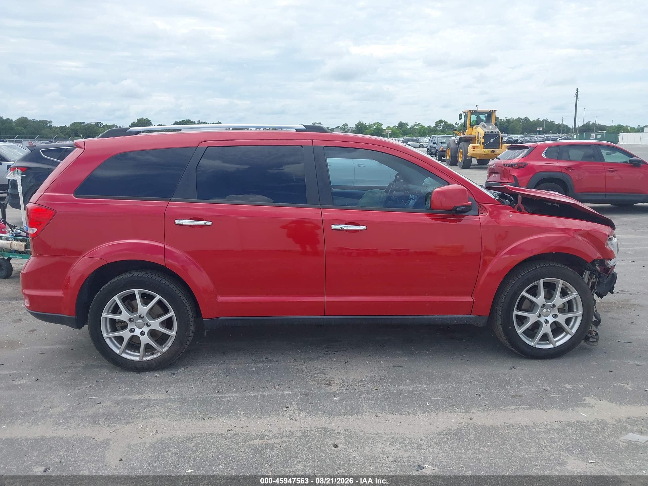 2014 Dodge Journey Limited Red vin: 3C4PDCDGXET237410