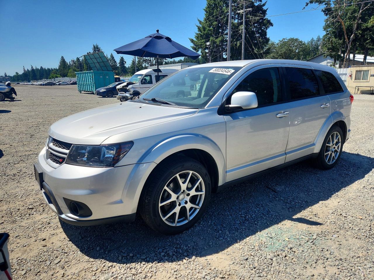 2014 Dodge Journey R/t Silver vin: 3C4PDCEG0ET139100