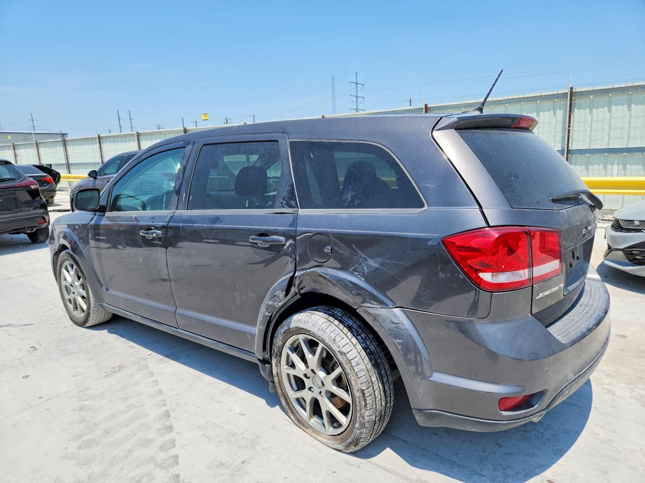 2014 Dodge Journey R/t Gray vin: 3C4PDCEG2ET237142