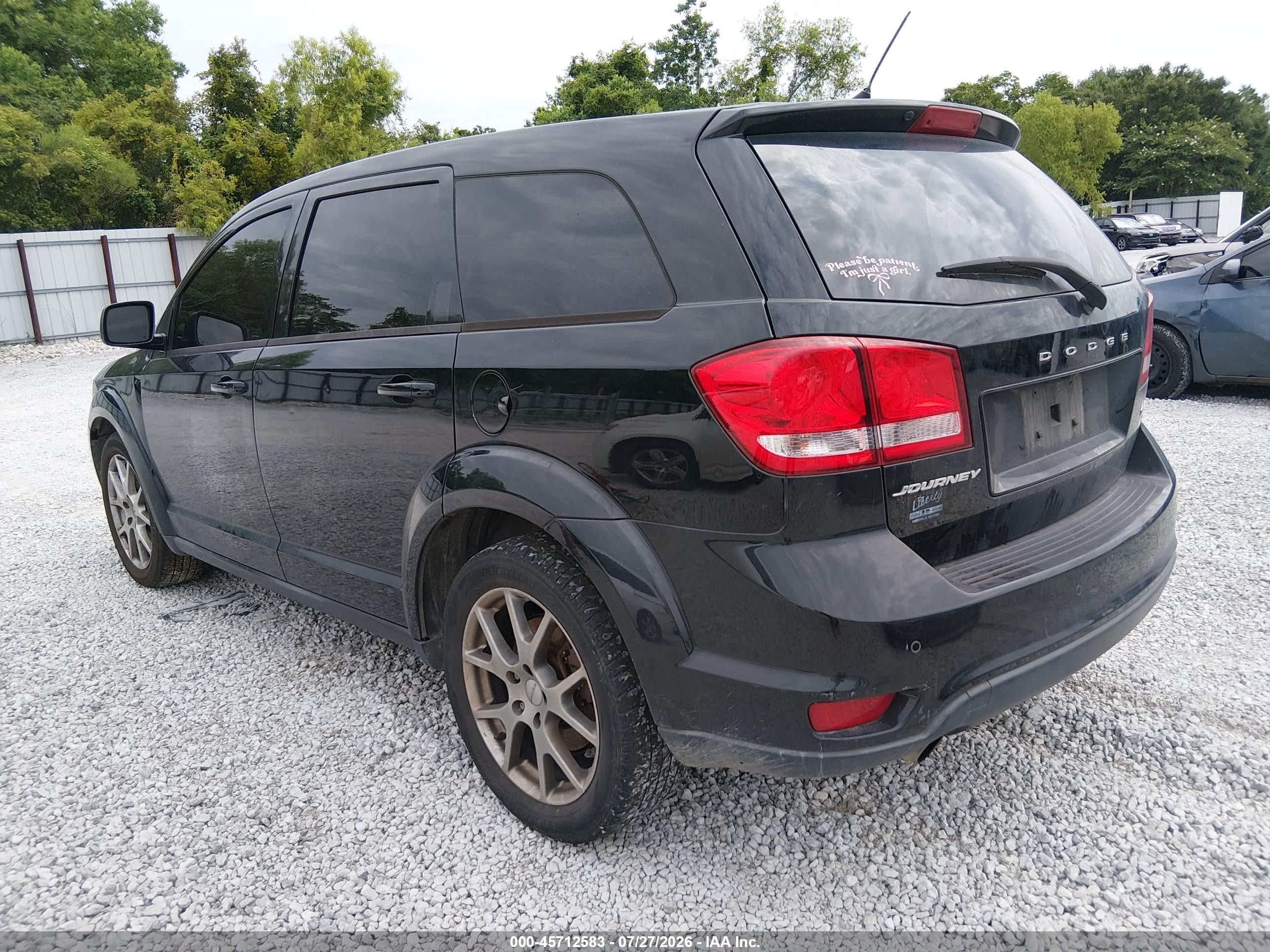 2015 Dodge Journey R/t Black vin: 3C4PDCEG3FT578065